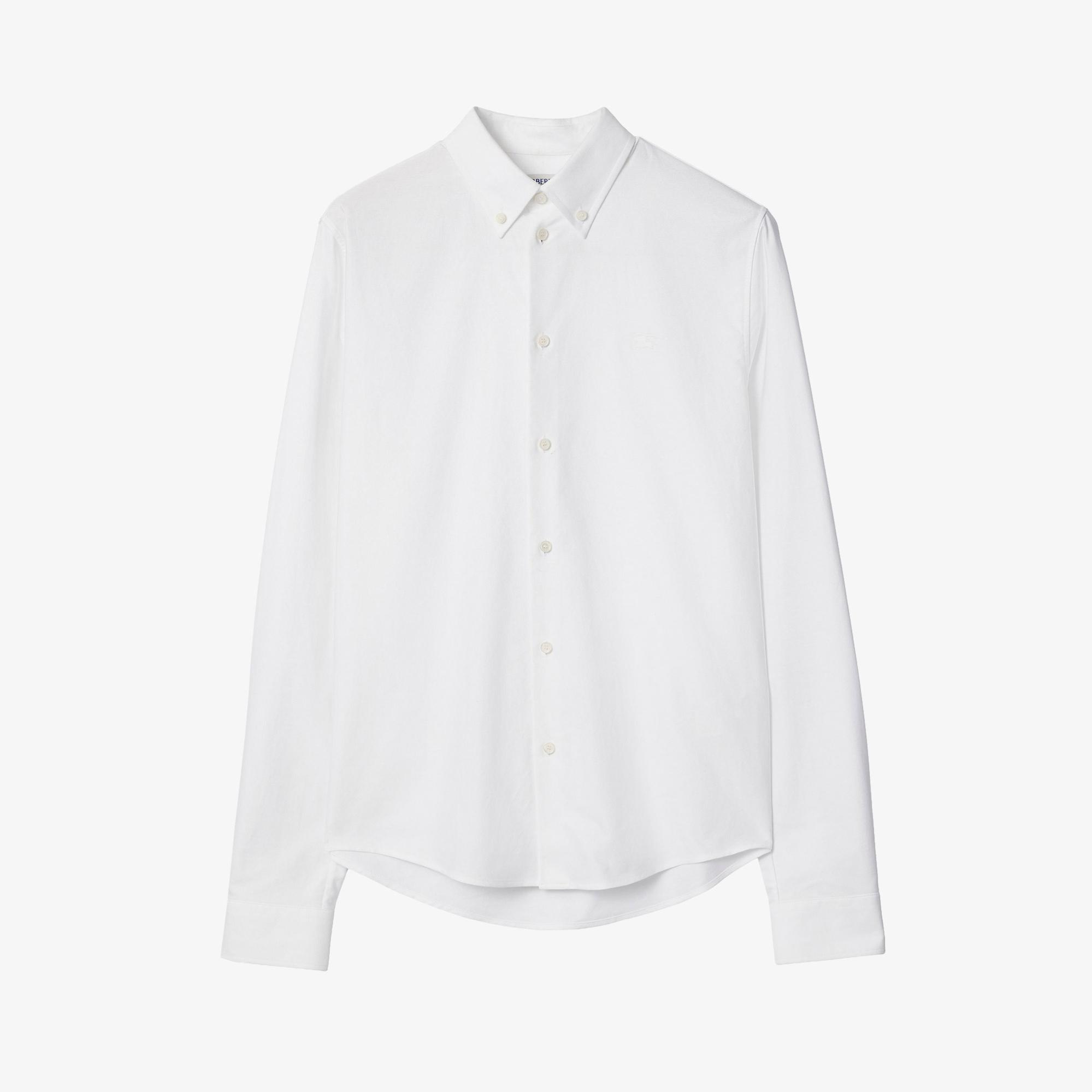 Burberry Slim Fit Cotton Oxford Erkek Beyaz Gömlek