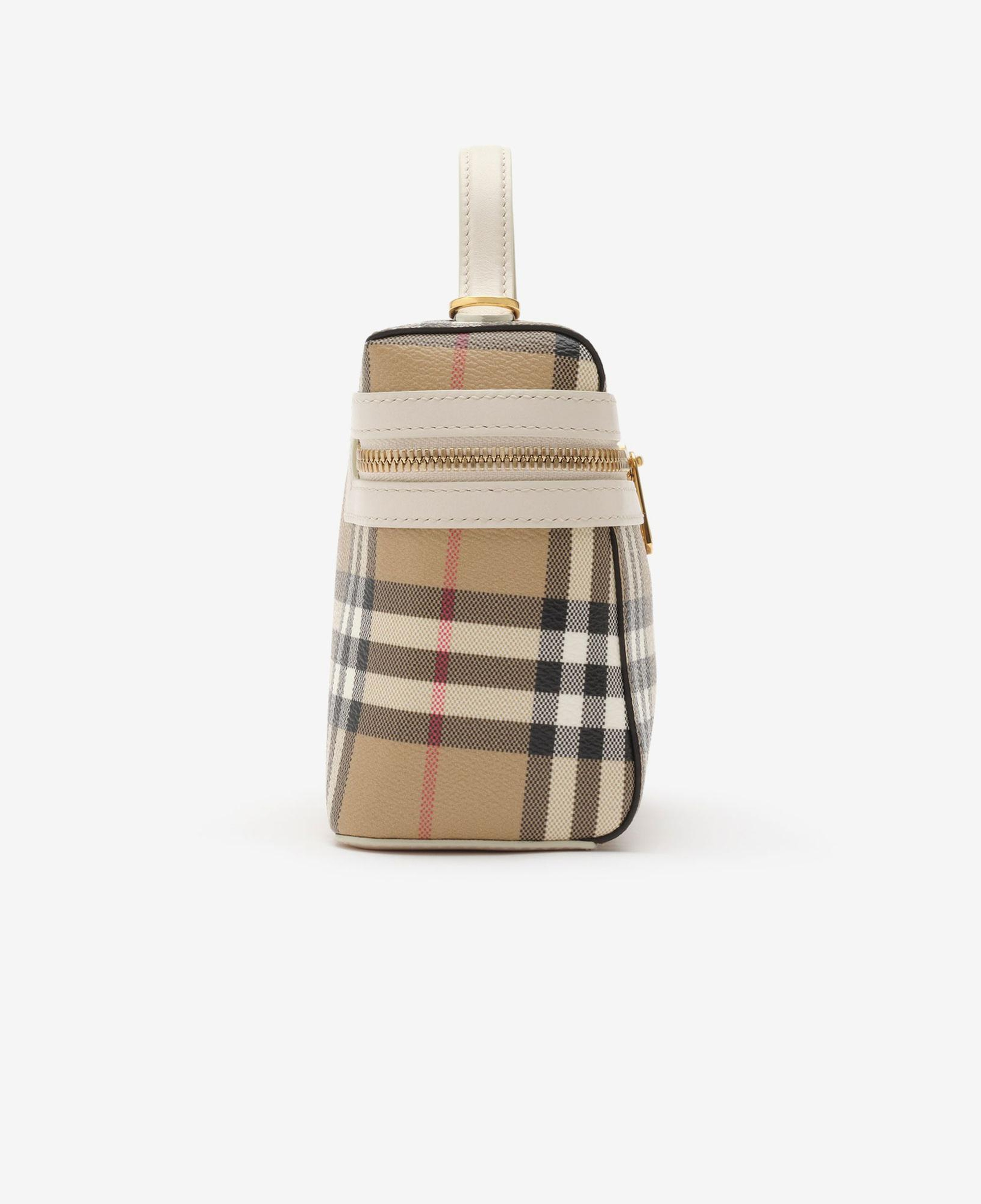 Burberry Check Vanity Kadın Bej El Çantası