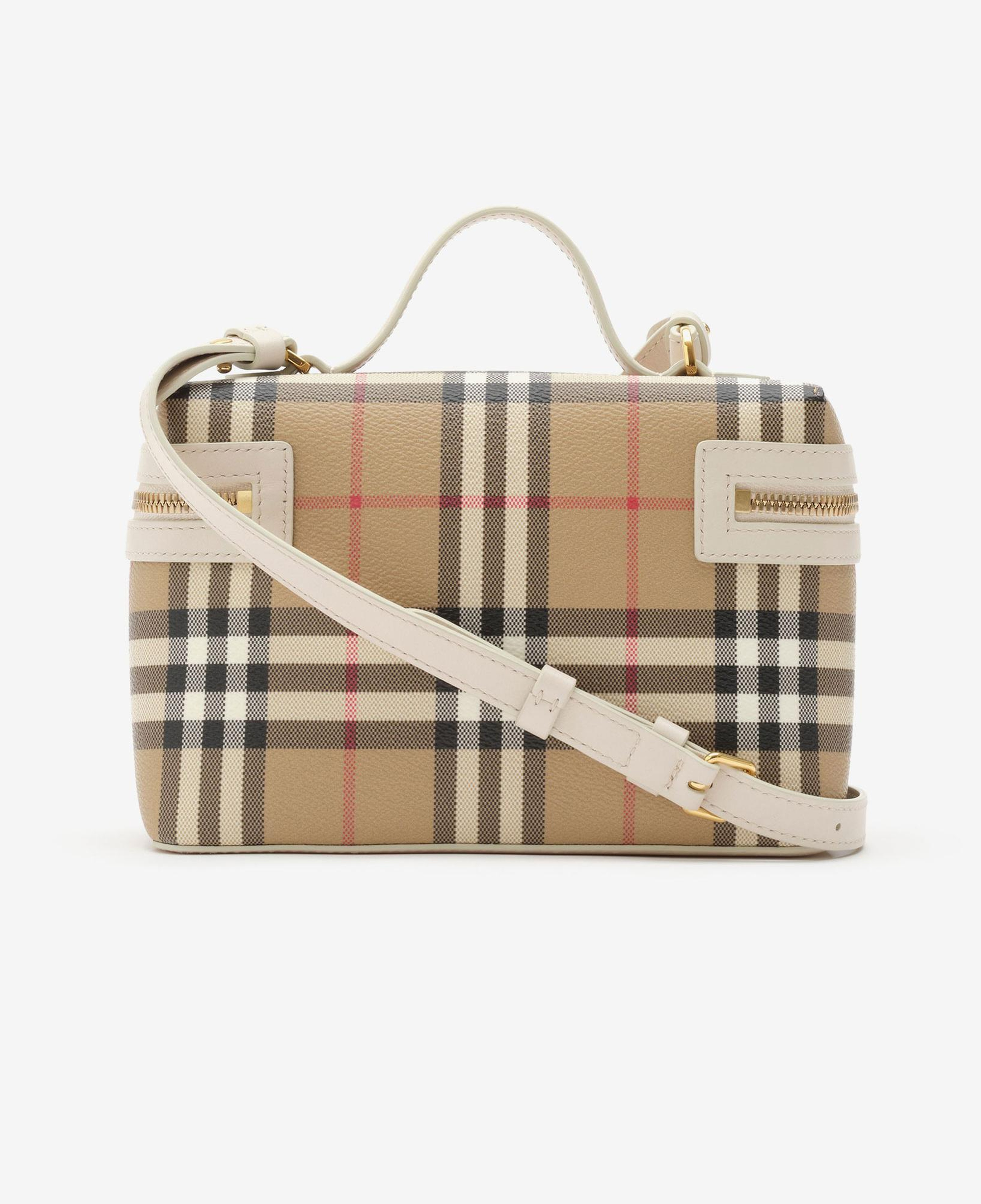 Burberry Check Vanity Kadın Bej El Çantası