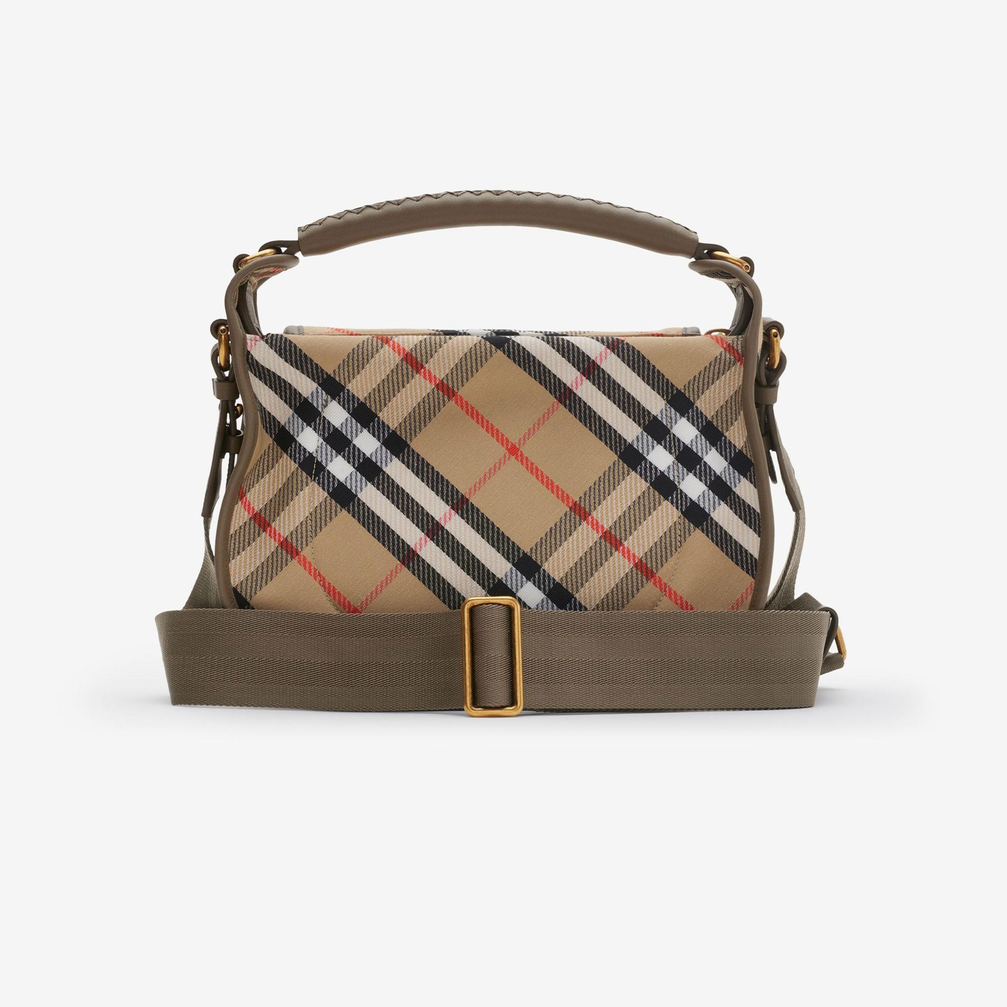 Burberry Small B Clip Messenger Kadın Bej El Çantası