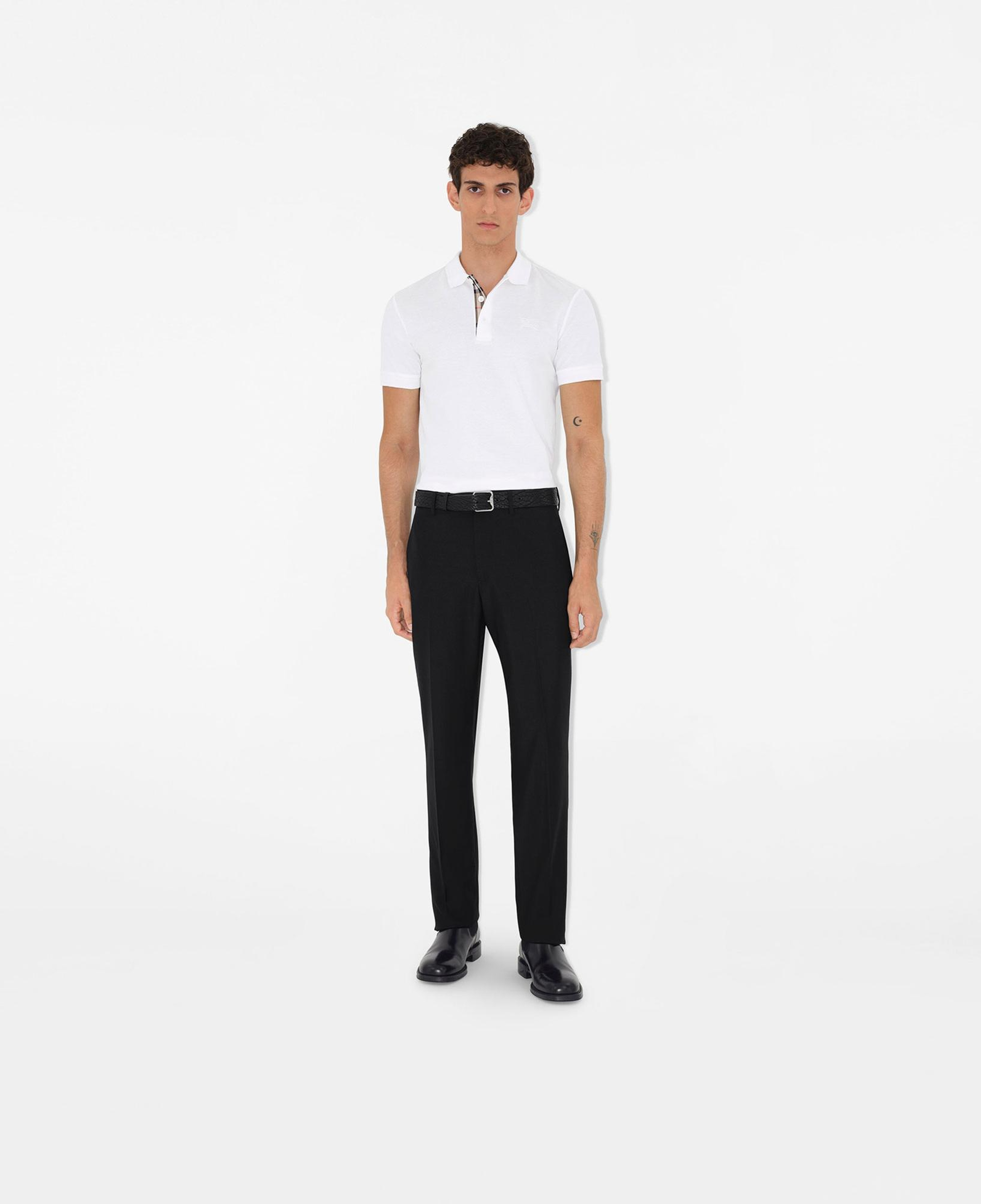 Burberry Cotton Erkek Beyaz Polo