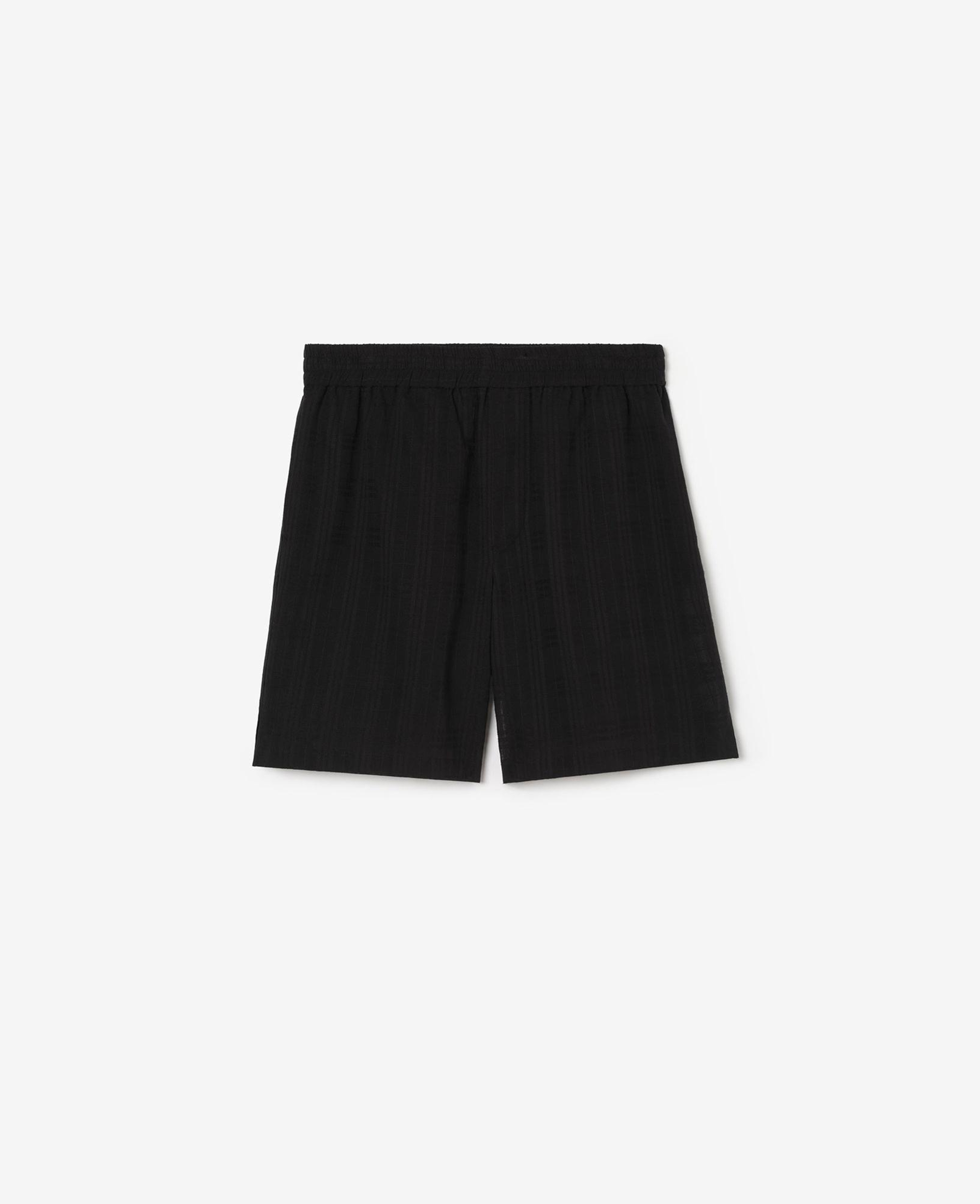 Burberry Check Cotton Voile Erkek Siyah Şort