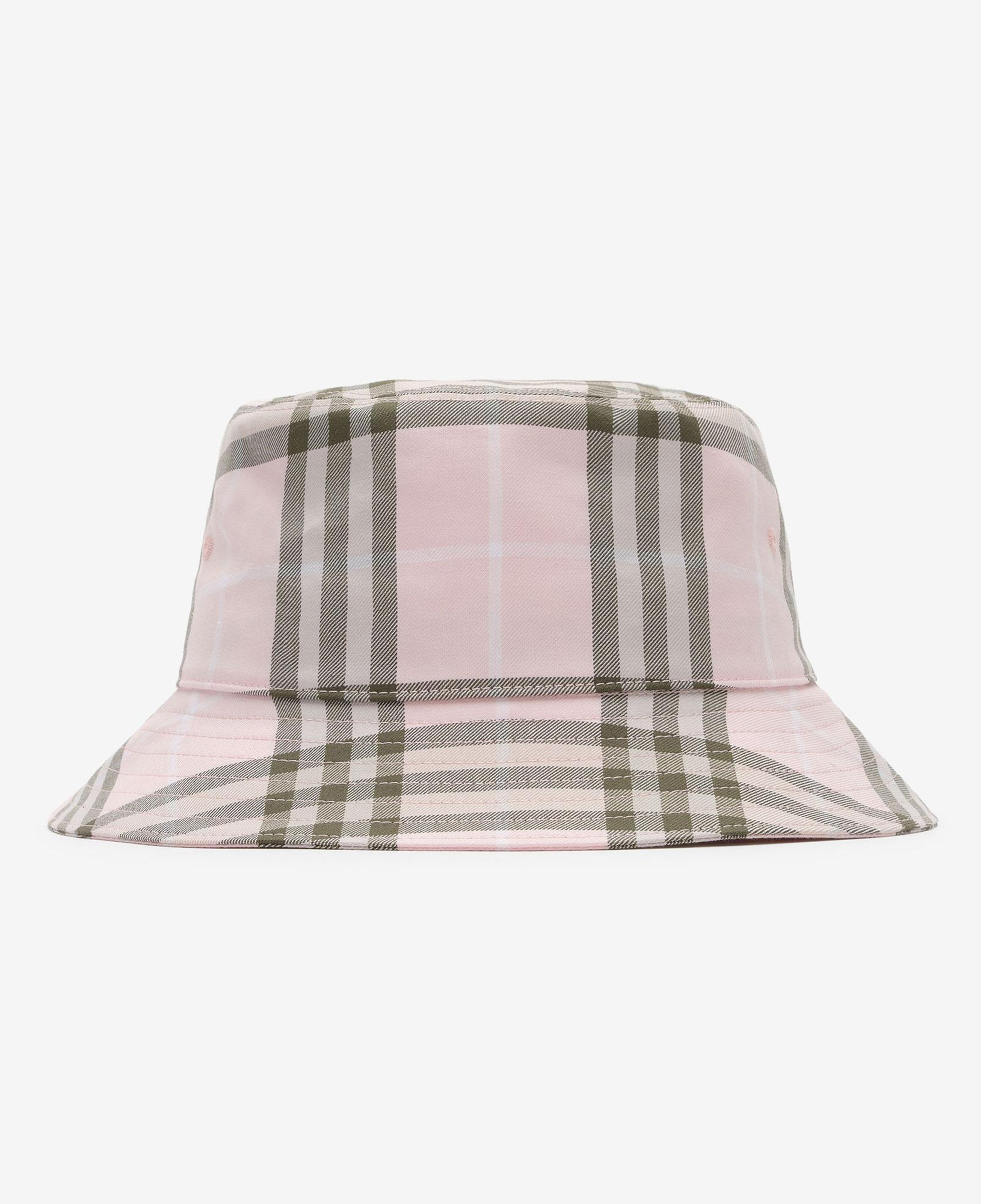 Burberry Check Cotton Bucket Erkek Pembe Şapka