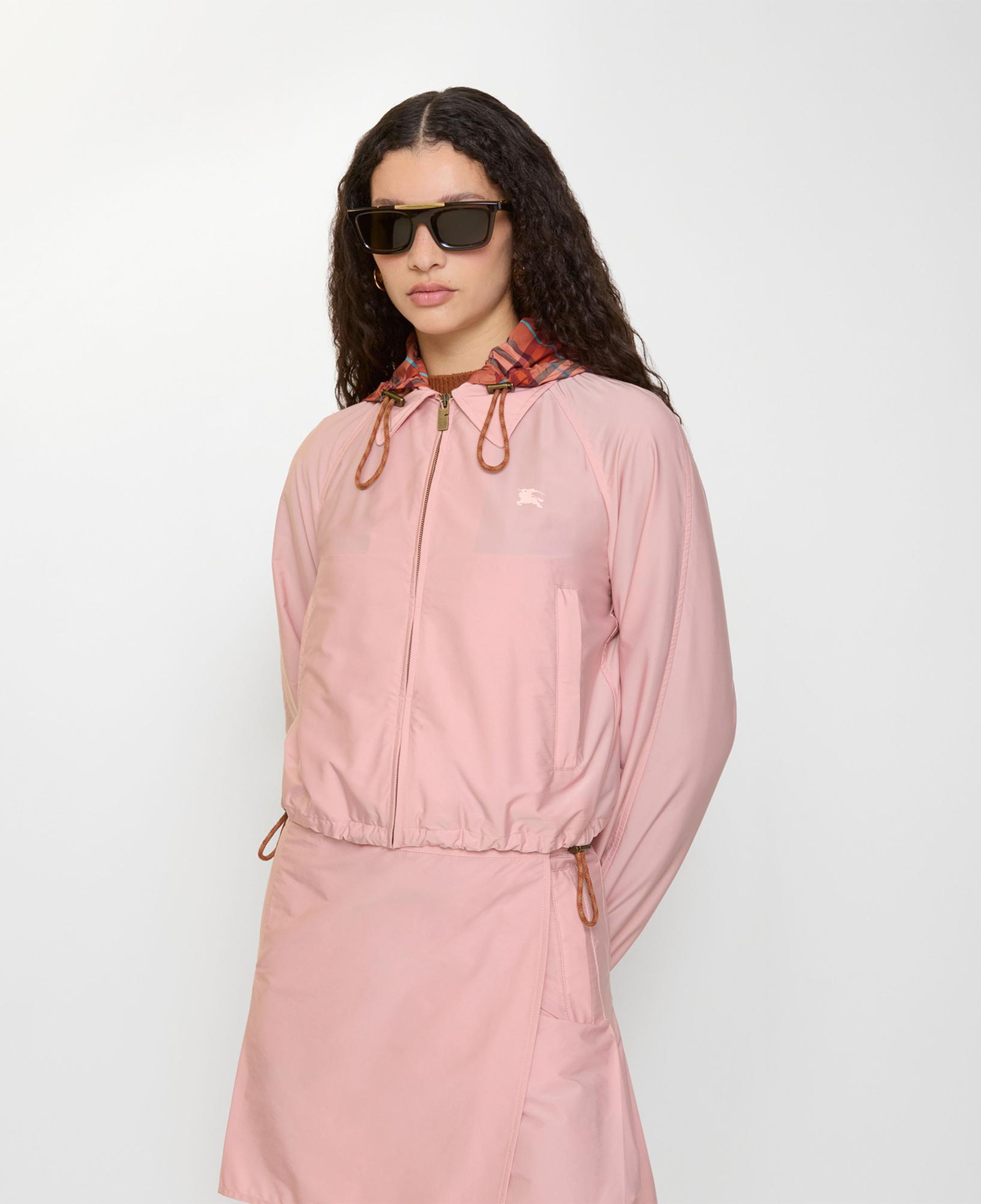 Burberry Cropped Newcott Hooded Kadın Pembe Mont