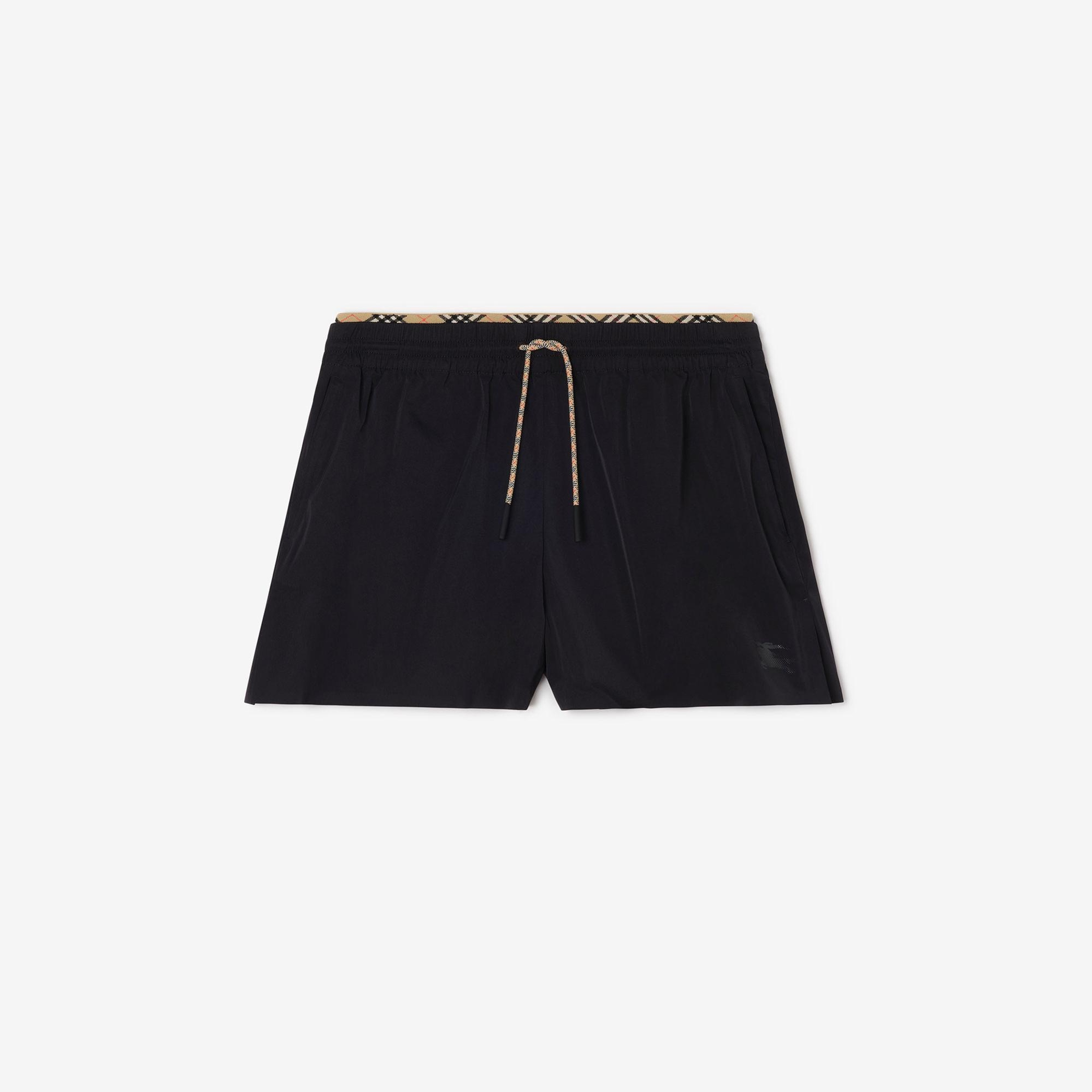 Burberry Stretch Nylon Kadın Siyah Şort