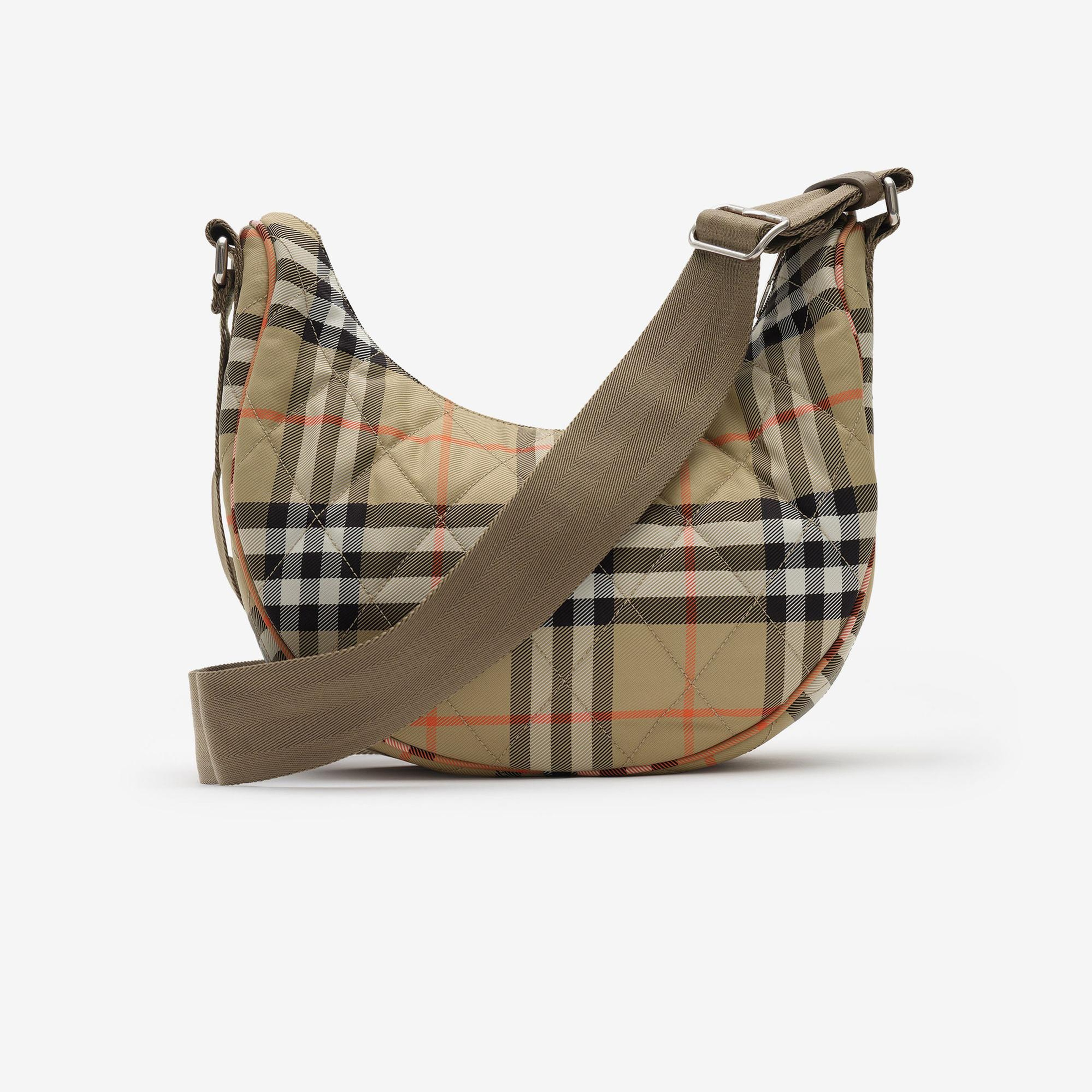 Burberry Horseshoe Erkek Bej Omuz Çantası