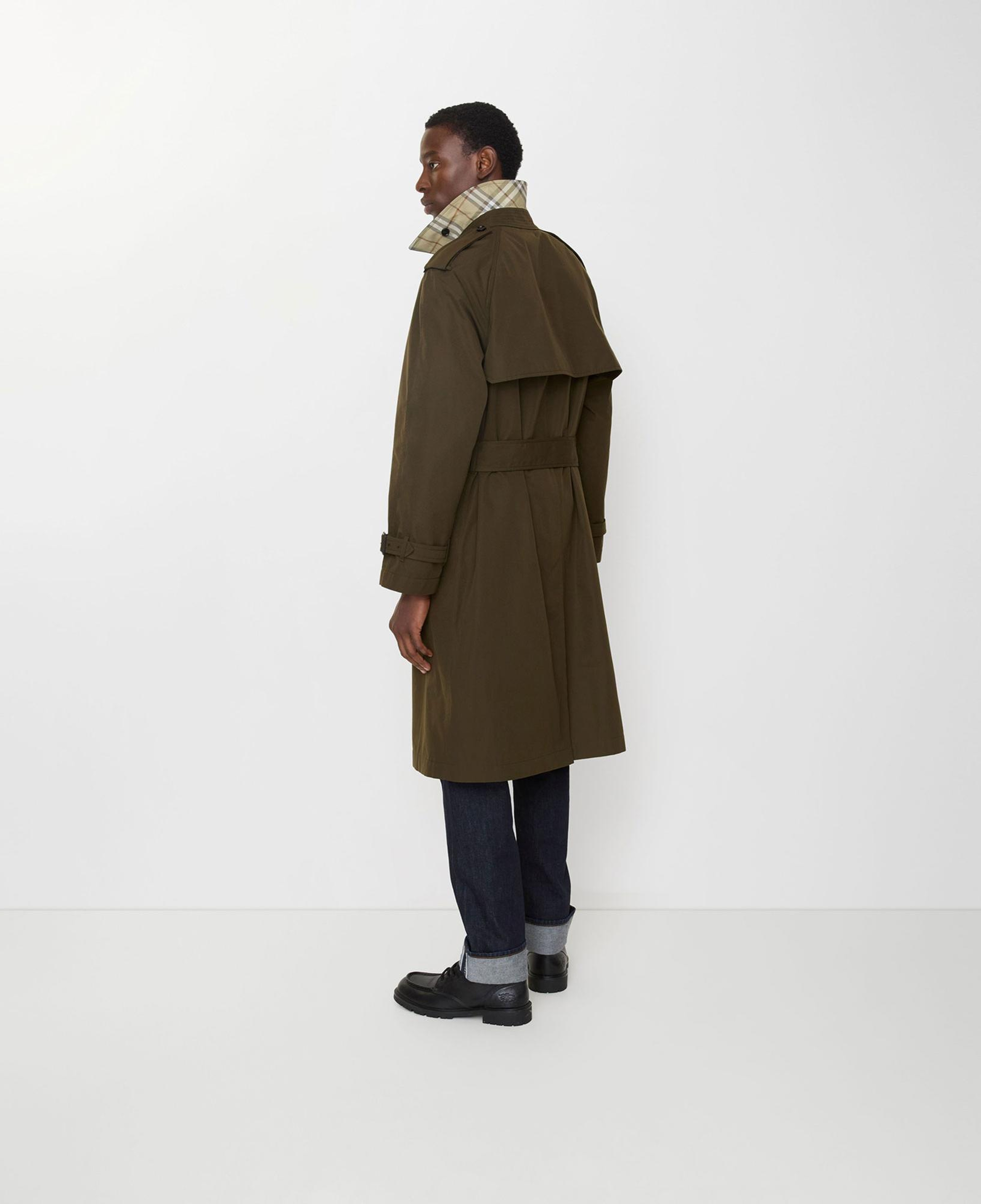 Burberry Long Lightweight Cotton Erkek Haki Trençkot