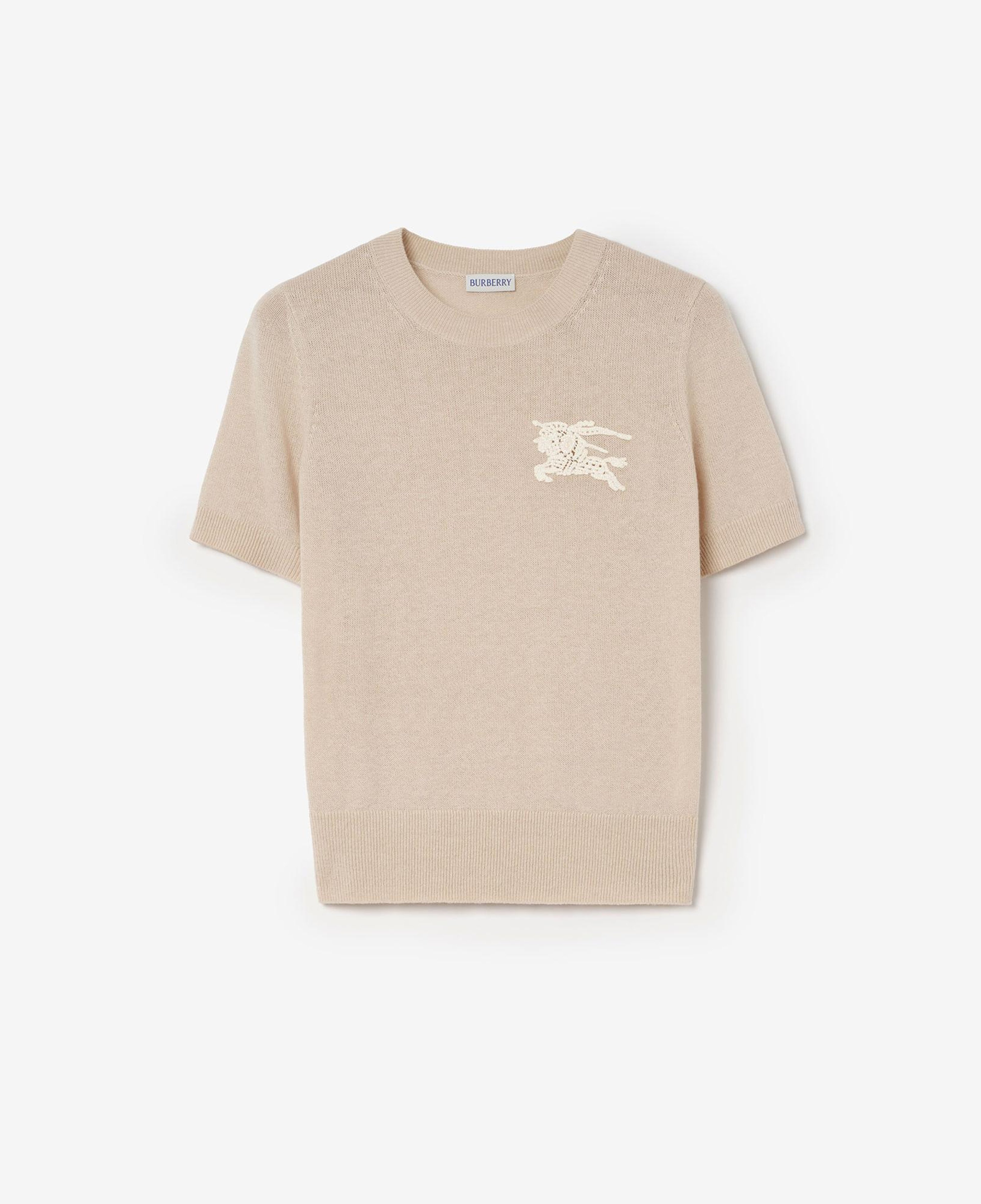 Burberry Ekd Wool Cotton Kadın Bej Trıko