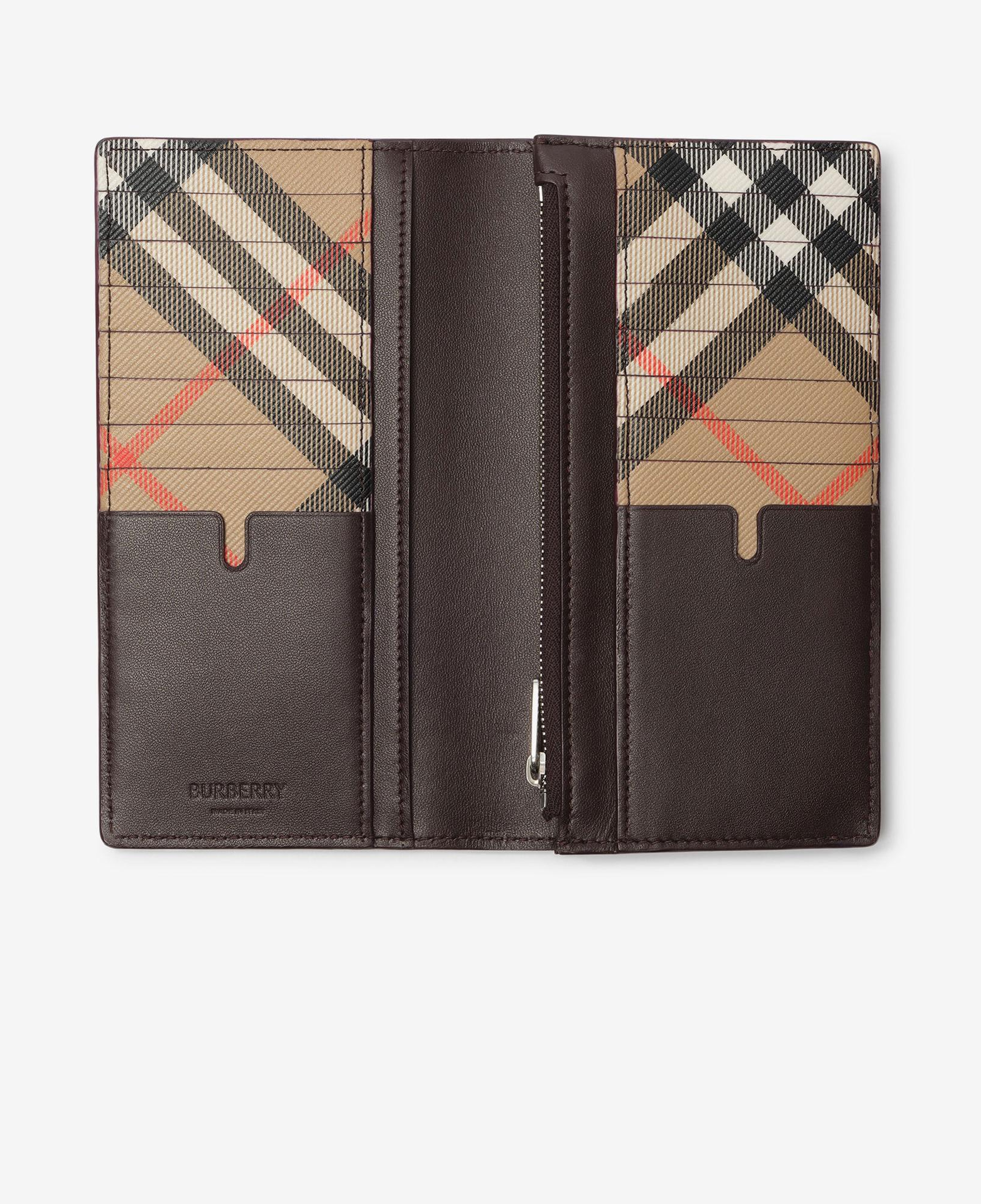 Burberry Pop Check Continental Erkek Kahverengi Cüzdan