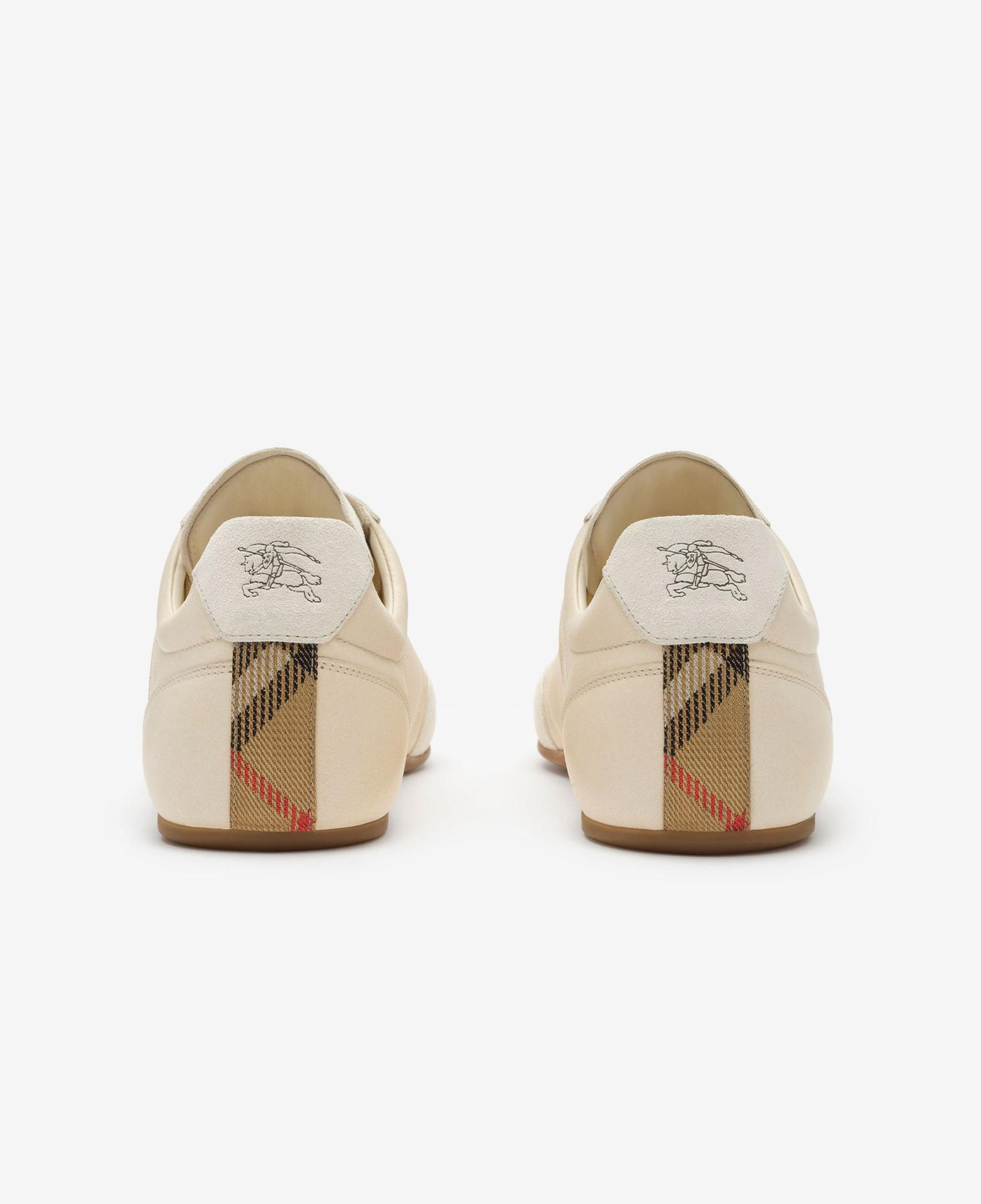Burberry Leather Knight Runner Erkek Bej Sneaker
