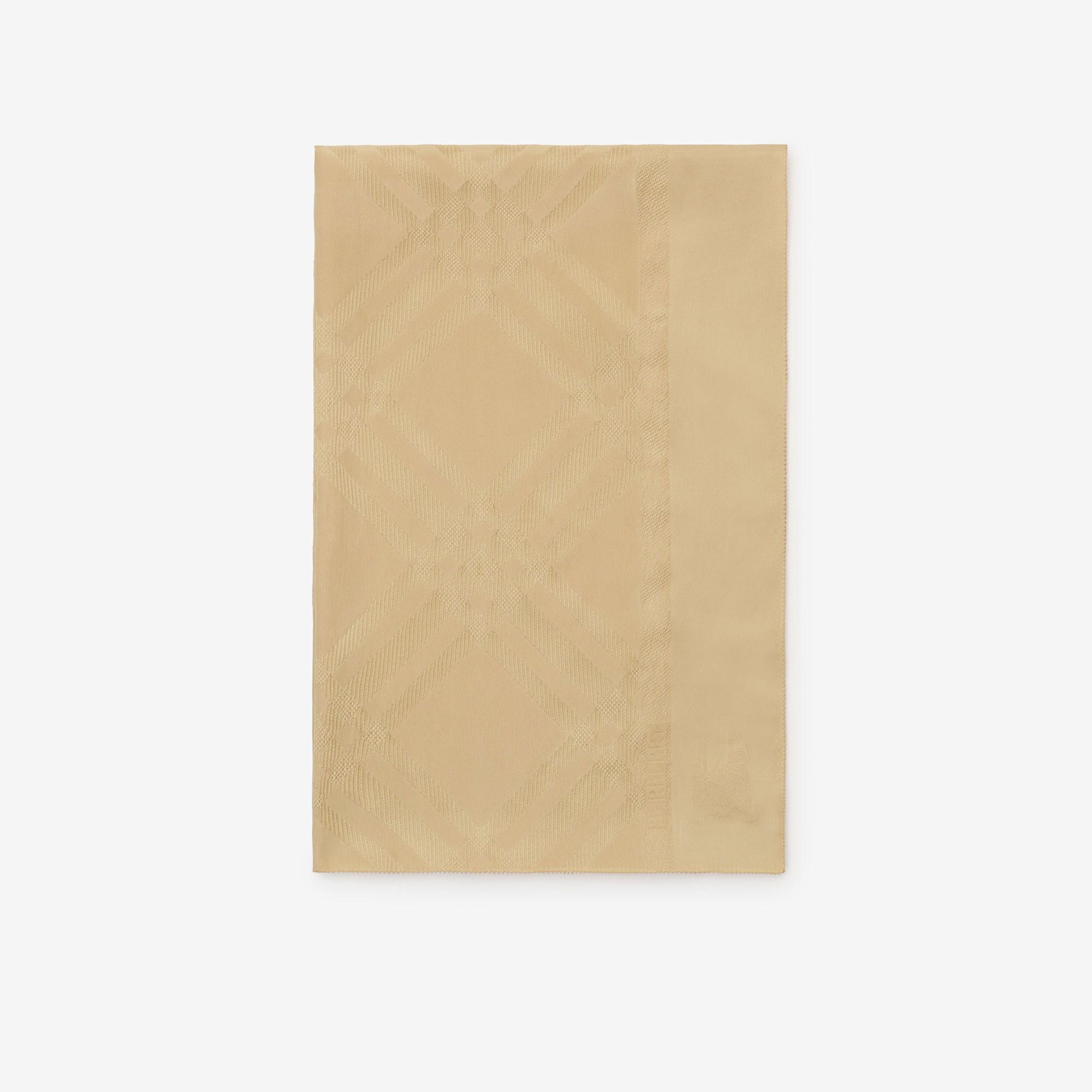 Burberry Wide Check Silk Kadın Bej Eşarp