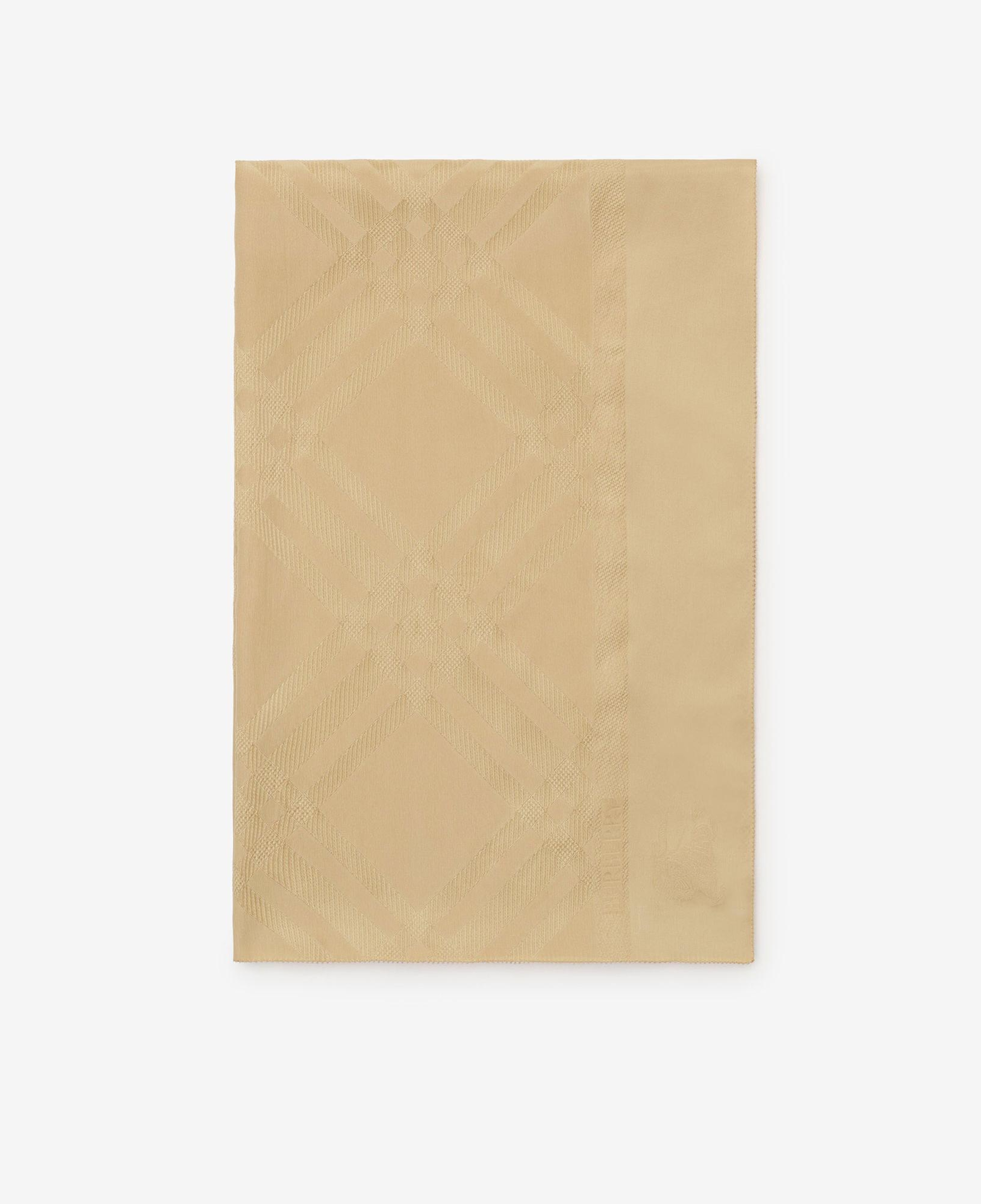 Burberry Wide Check Silk Kadın Bej Eşarp