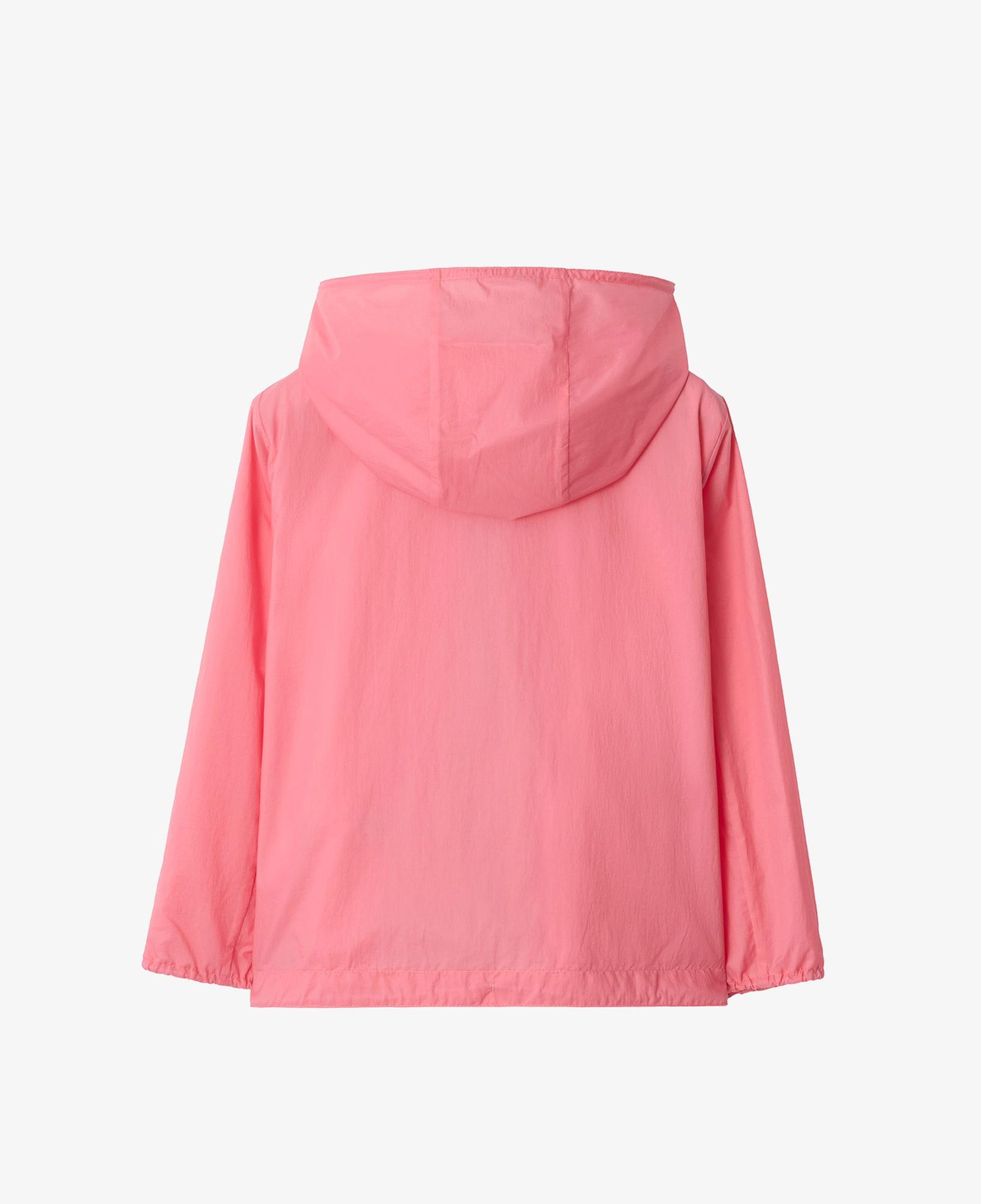 Burberry Checker-Tape Nylon Hooded Çocuk Pembe Mont