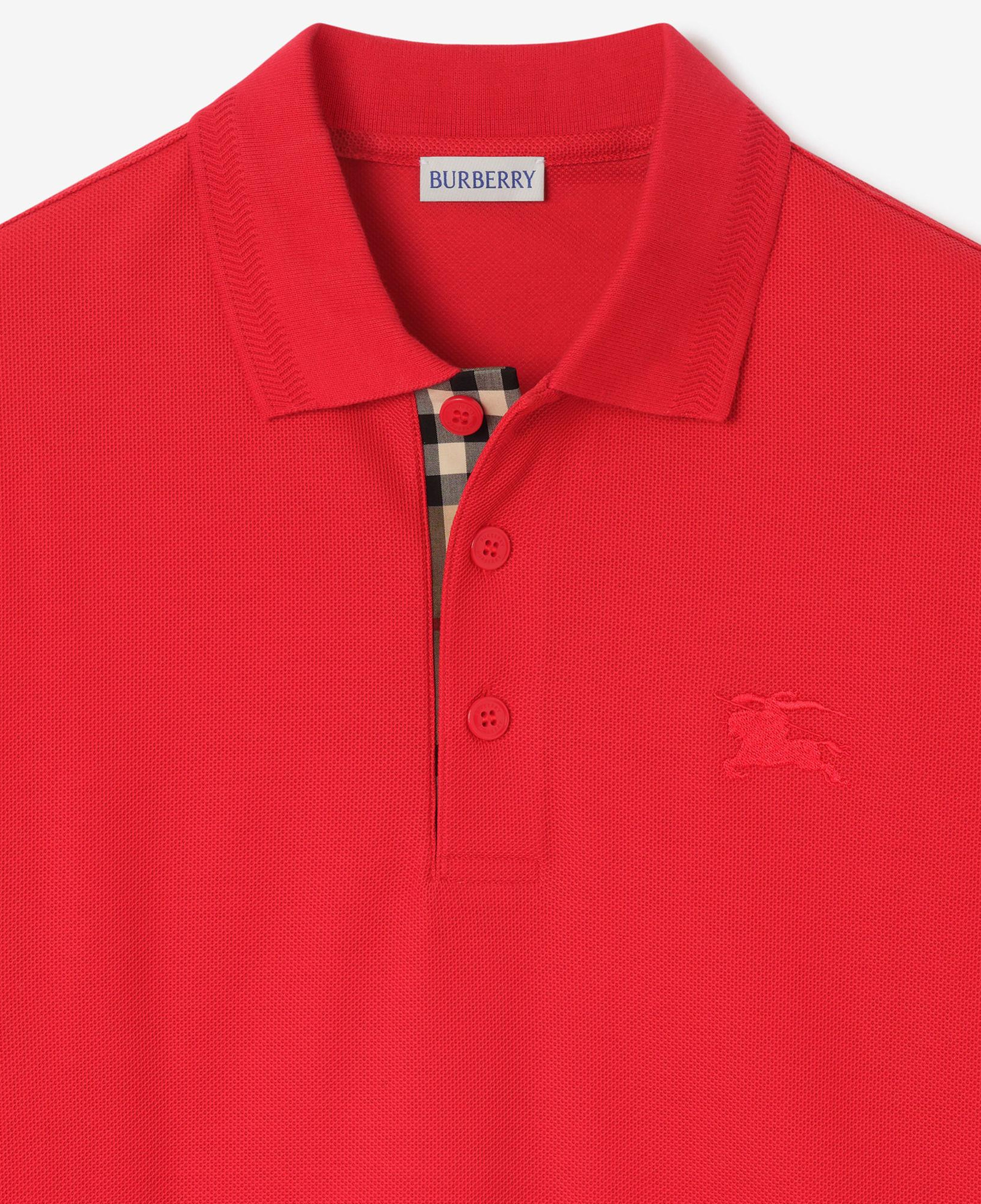 Burberry Cotton Erkek Kırmızı Polo