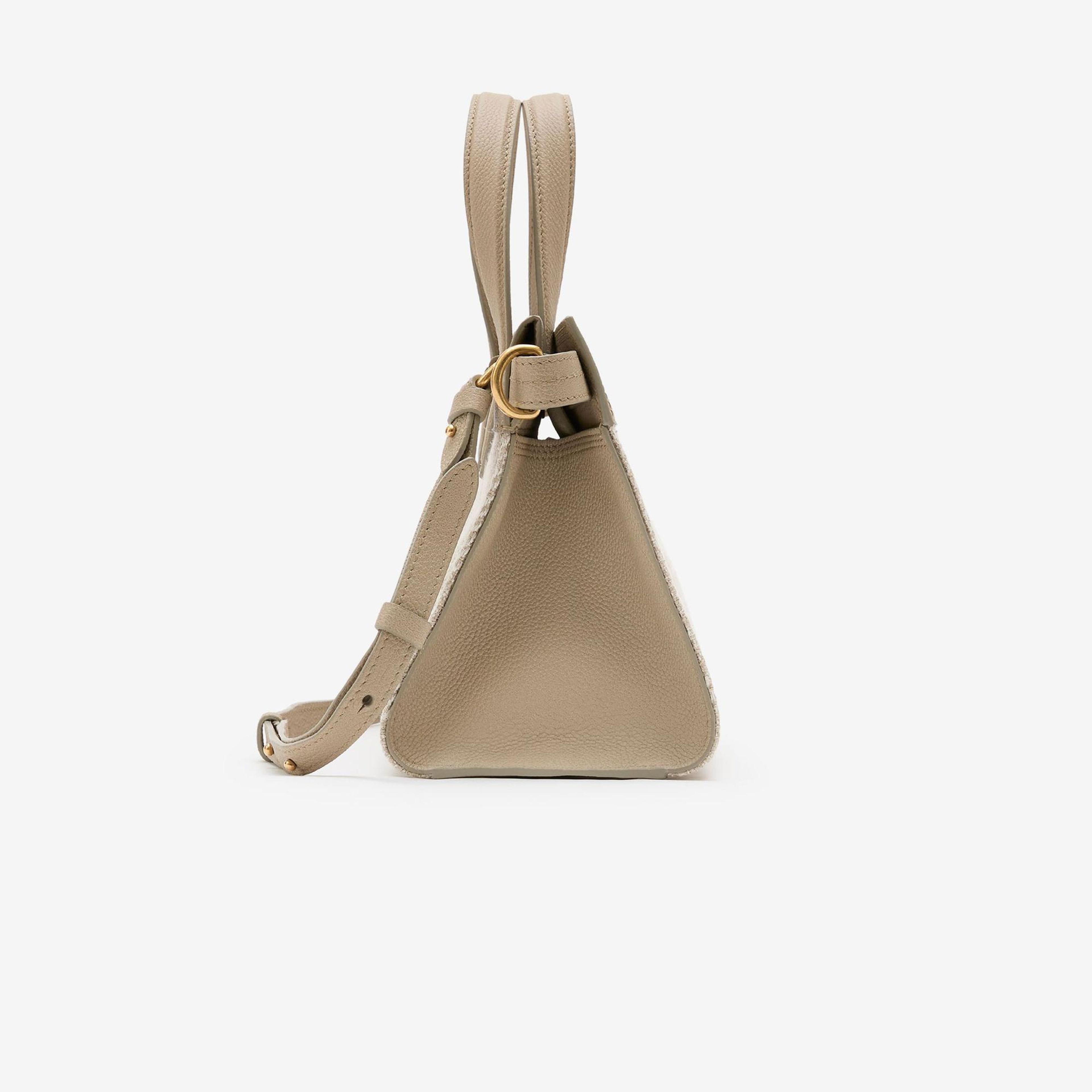 Burberry Mini Cotswolds Tote Kadın Krem El Çantası