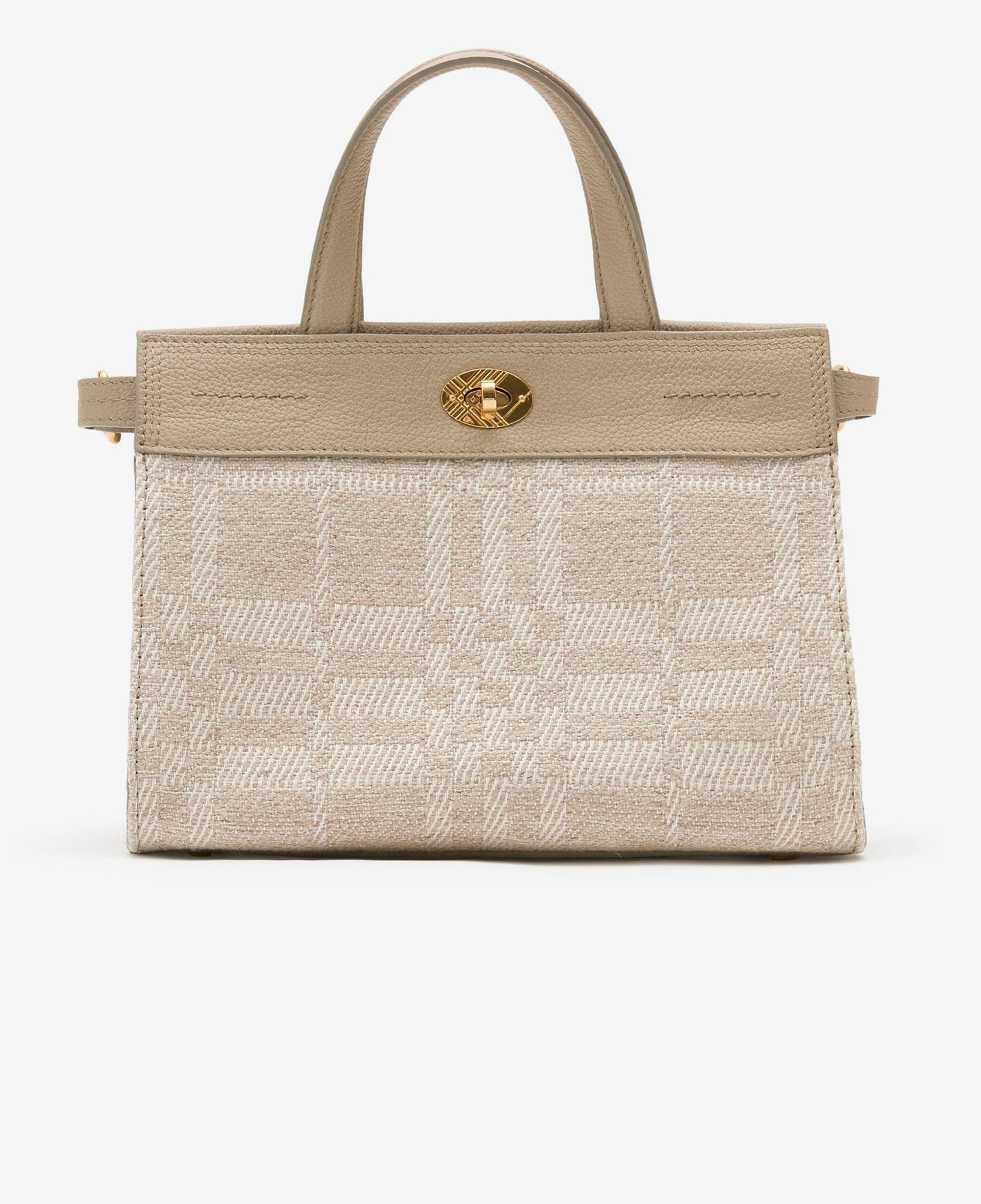 Burberry Mini Cotswolds Tote Kadın Krem El Çantası