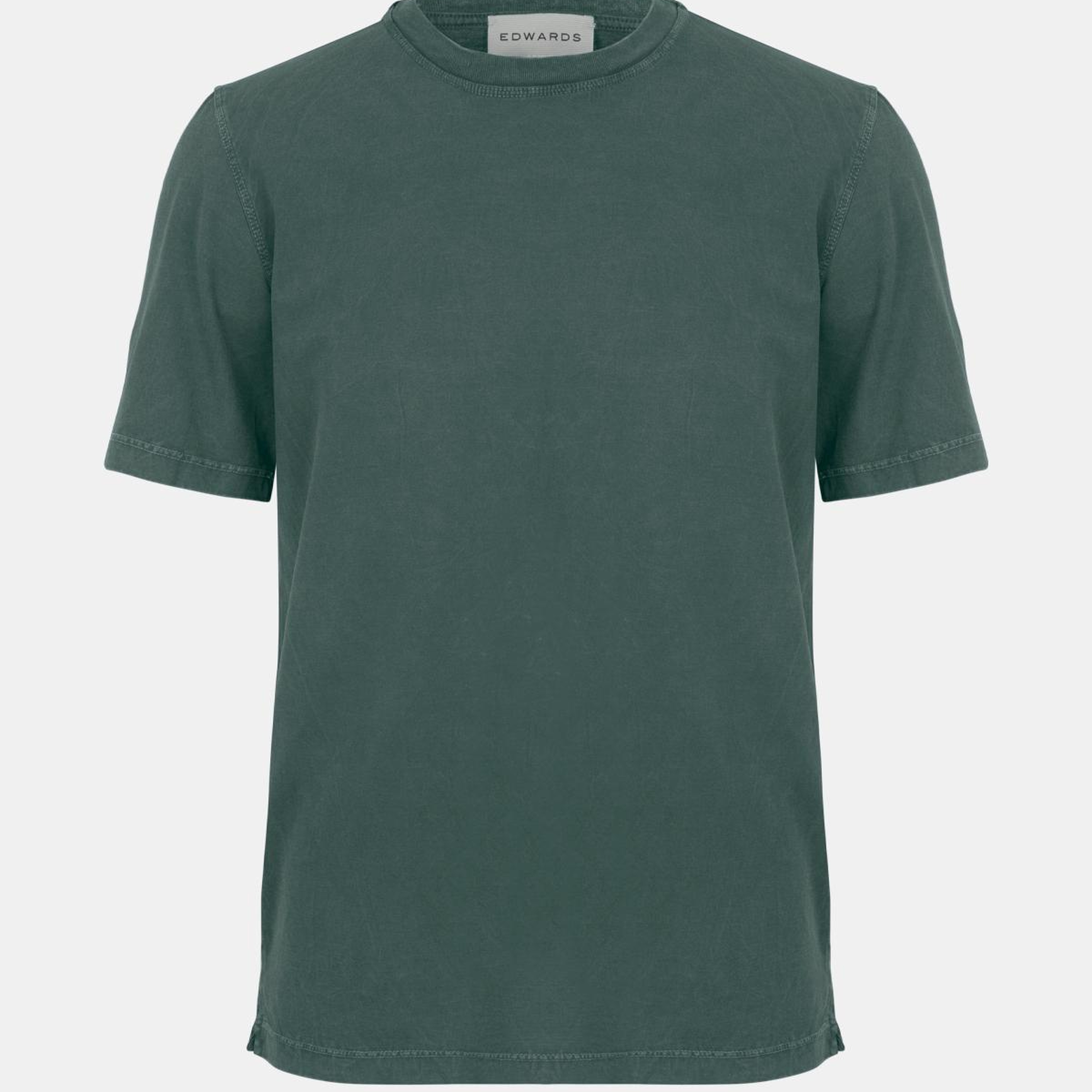 Erkek Yeşil Bisiklet Yaka T-Shirt