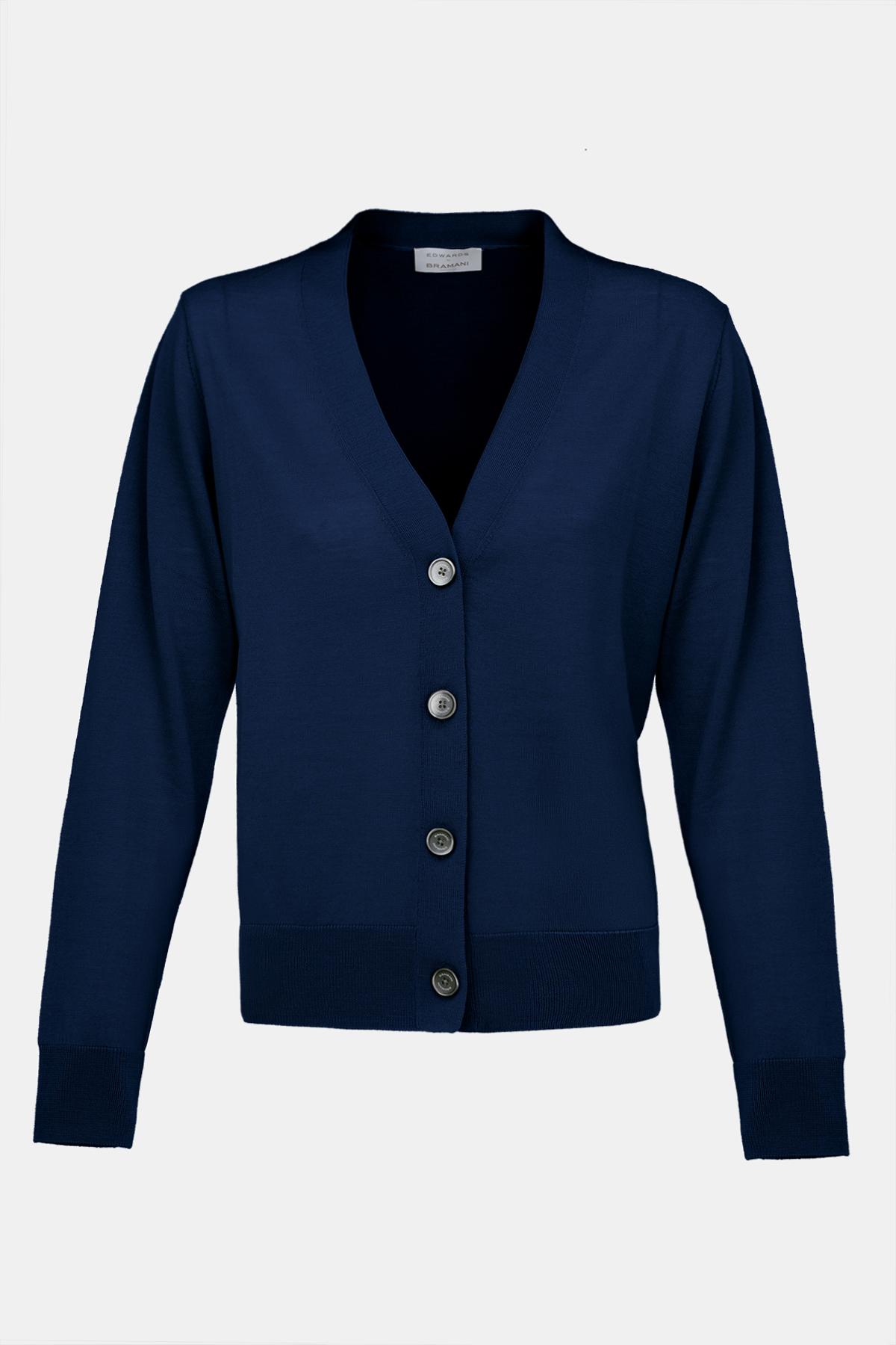 Kadın Lacivert Yün Hırka