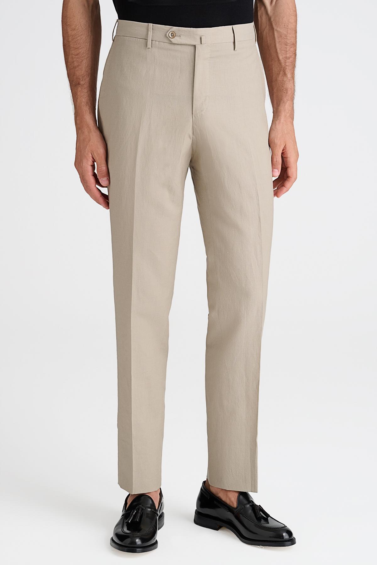 Erkek Bej Chino Pantolon