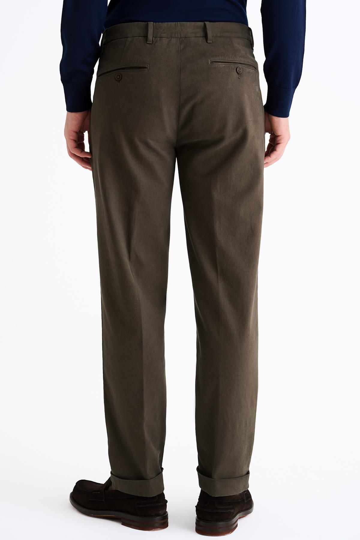 Erkek Antrasit Kaşmir Gabardin Chino Pantolon