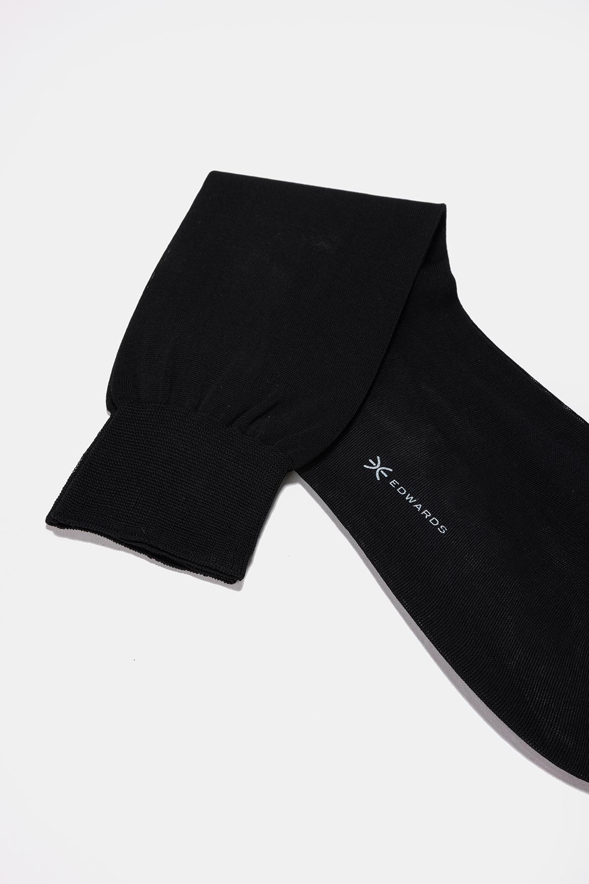 Erkek Siyah Pamuk Kısa Çorap