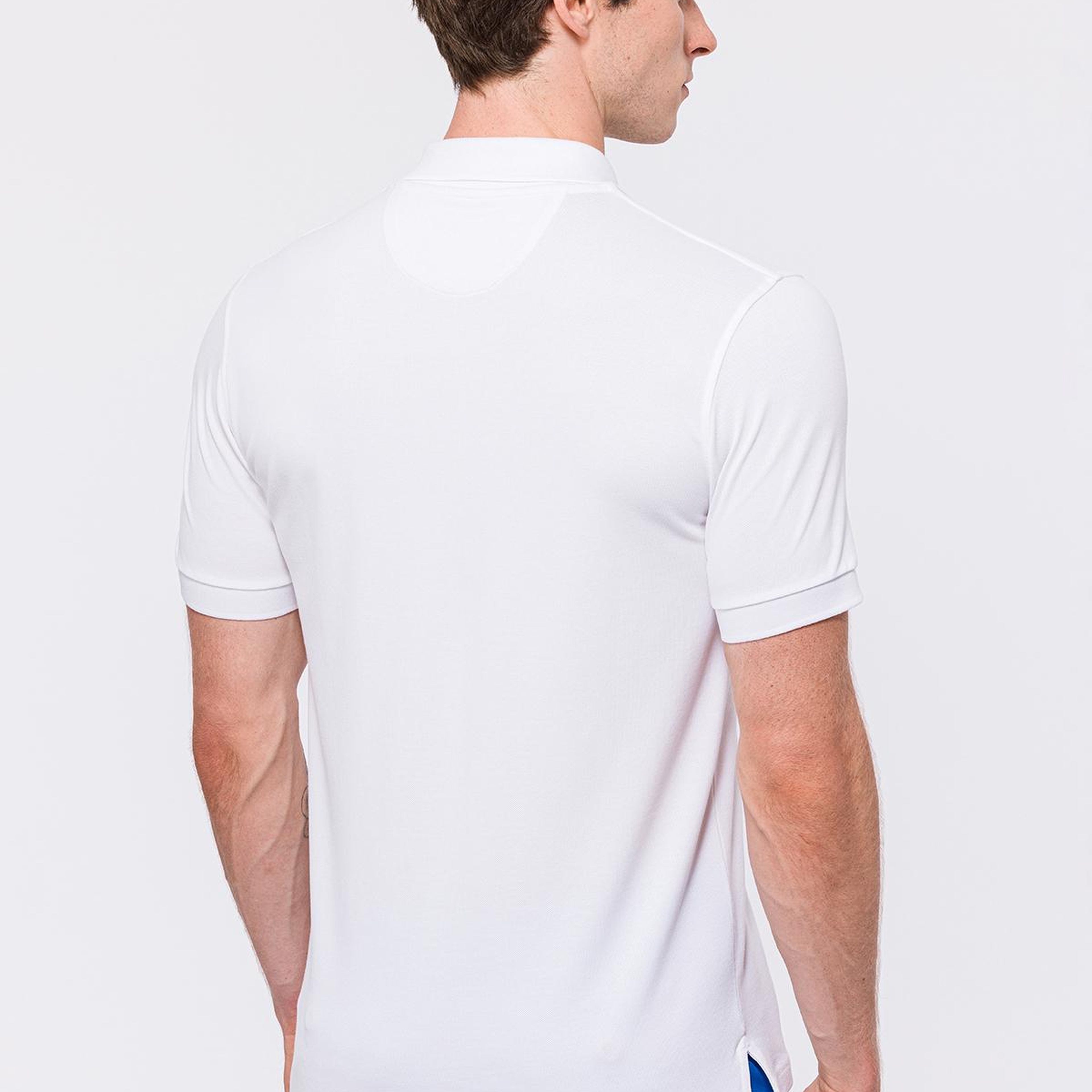 Erkek Beyaz Kısa Kollu Polo Yaka T-Shirt