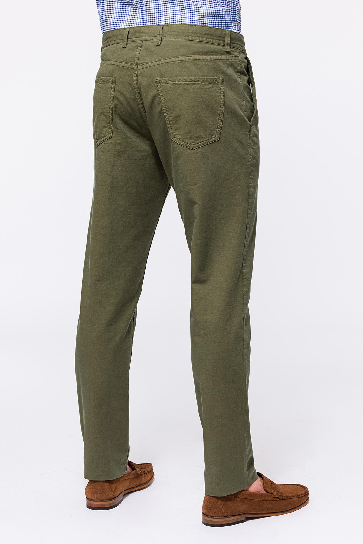 Erkek Haki Yan Cep Pantolon