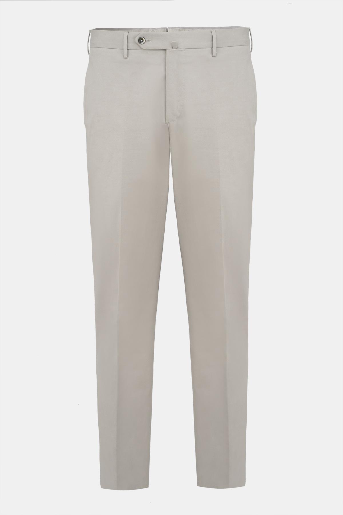 Erkek Bej Slim Fit Chino Pantolon