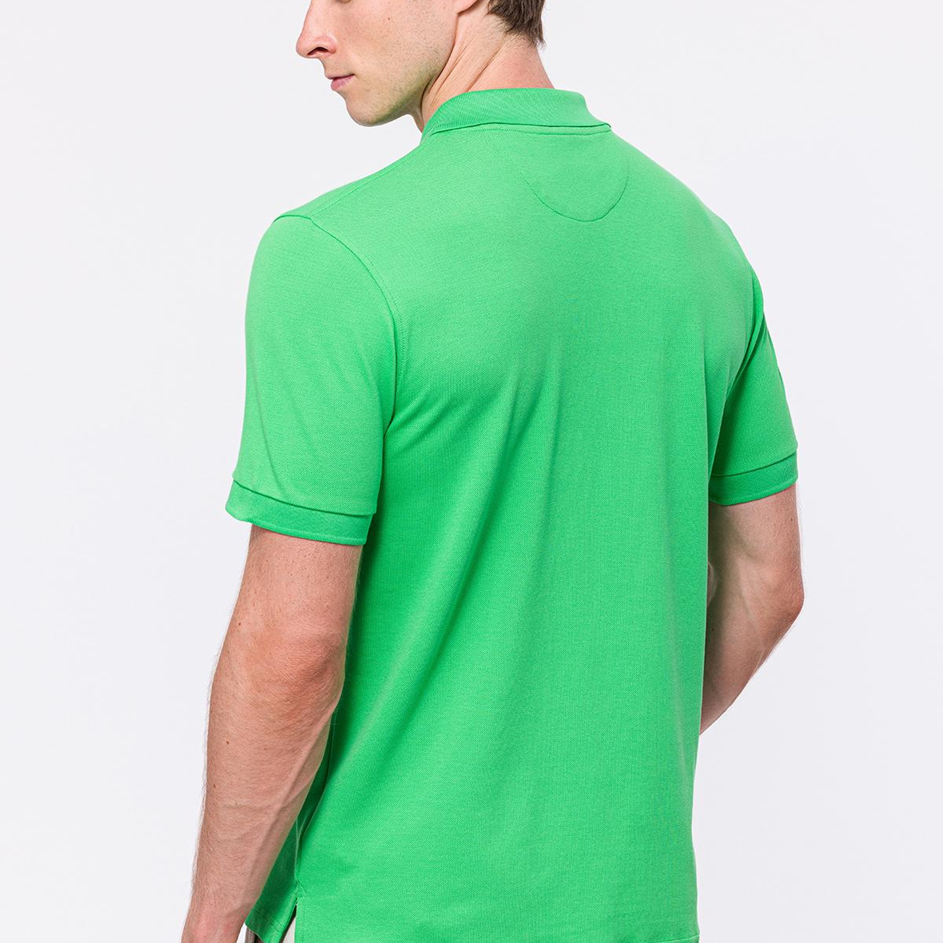 Erkek Yeşil Kısa Kollu Polo Yaka T-Shirt