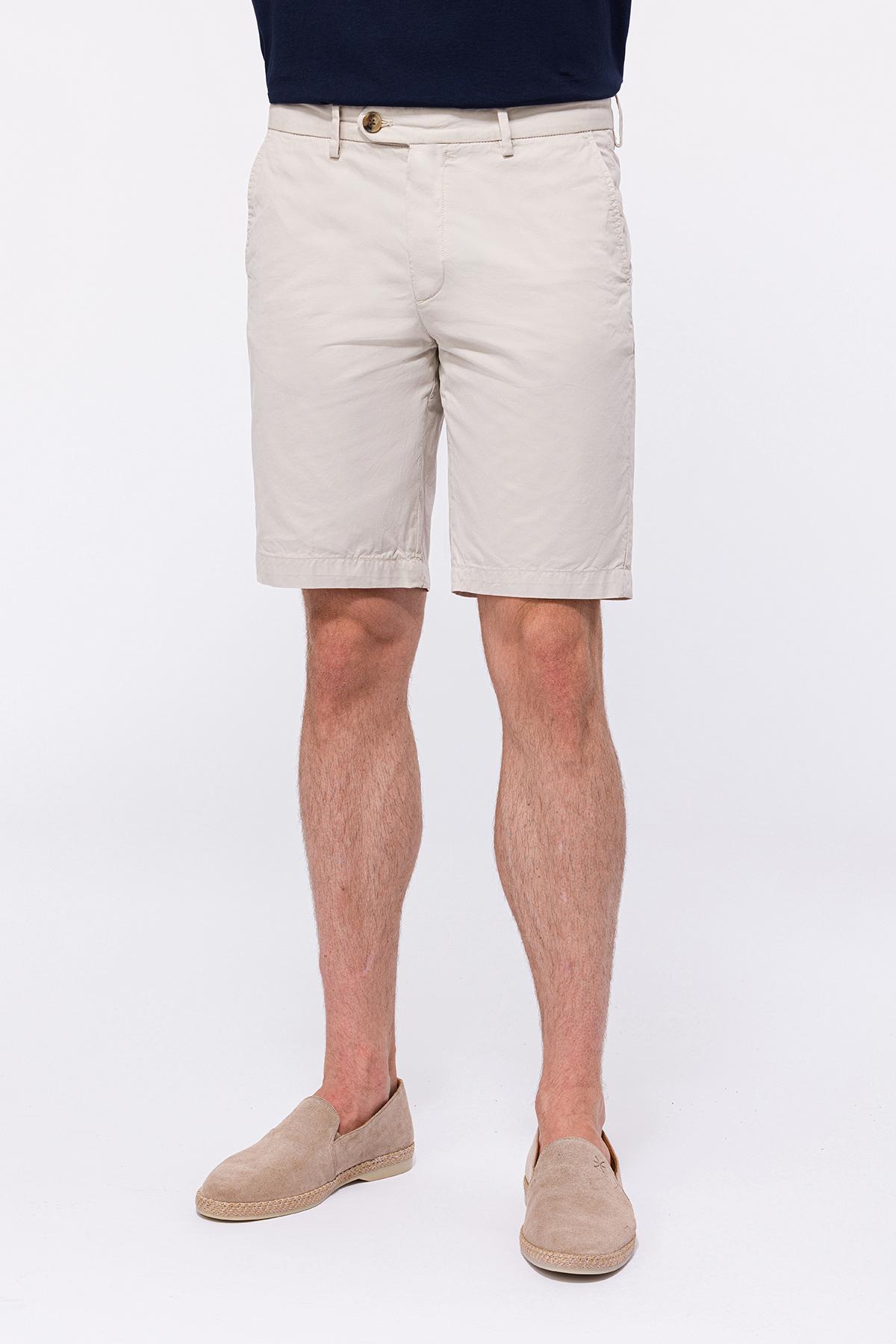Erkek Bej Chino Şort
