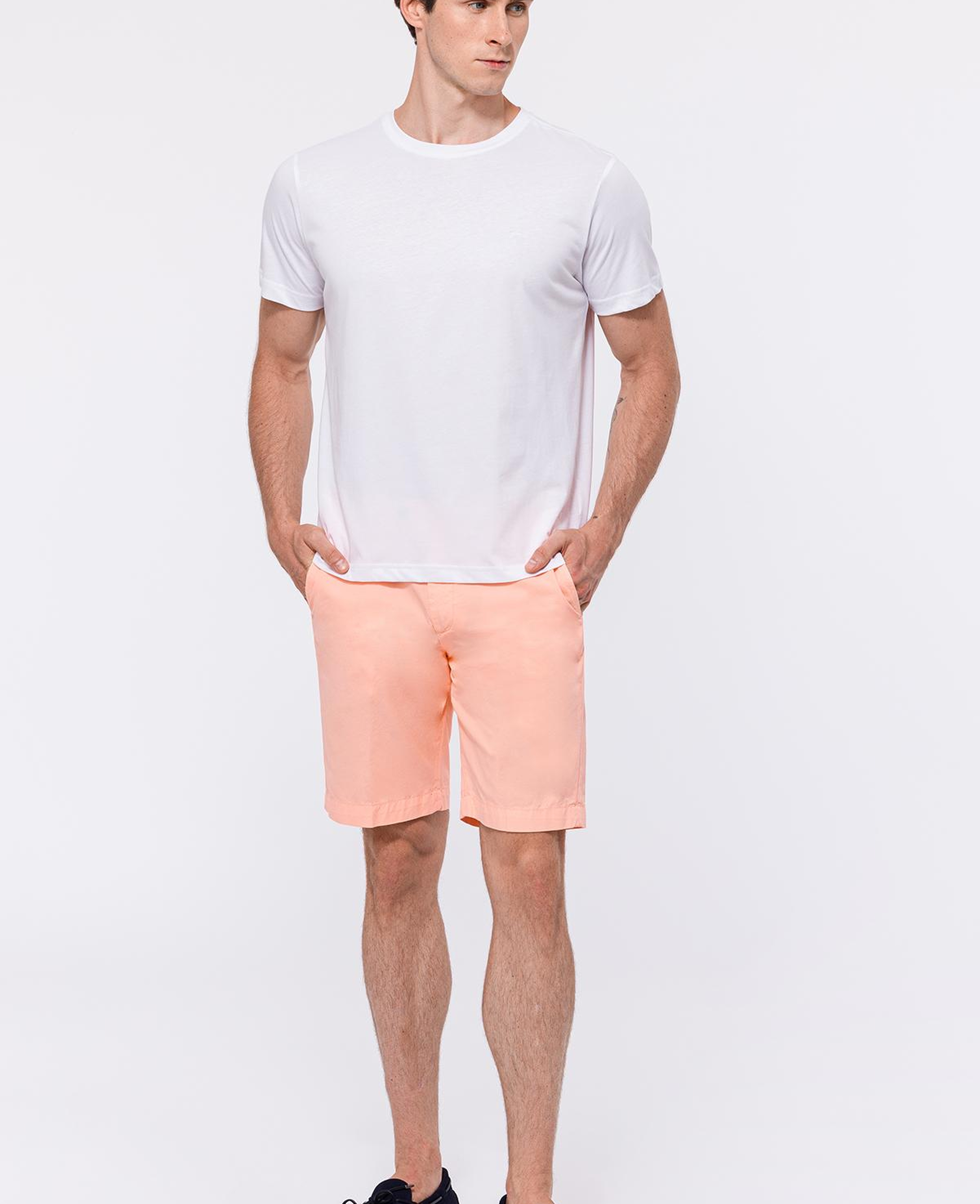 Erkek Pembe Chino Şort
