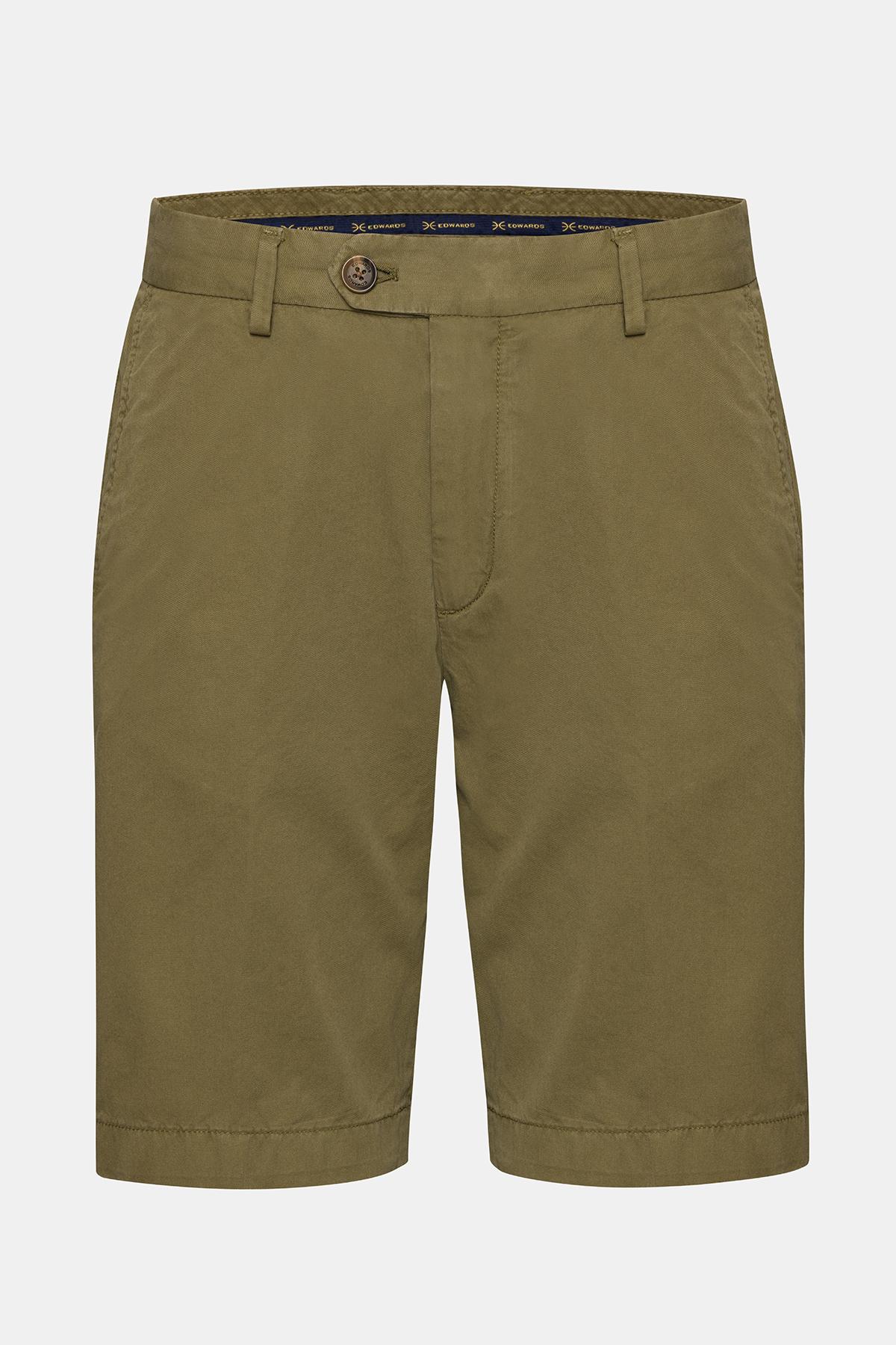 Erkek Haki Chino Şort