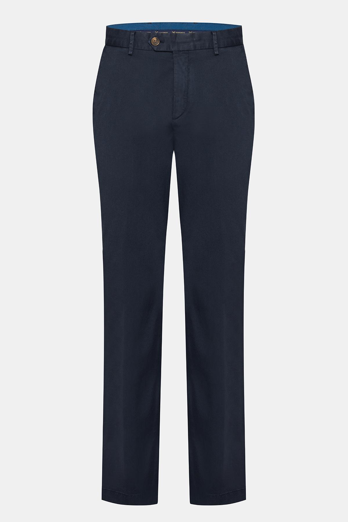 Erkek Lacivert Chino Pantolon