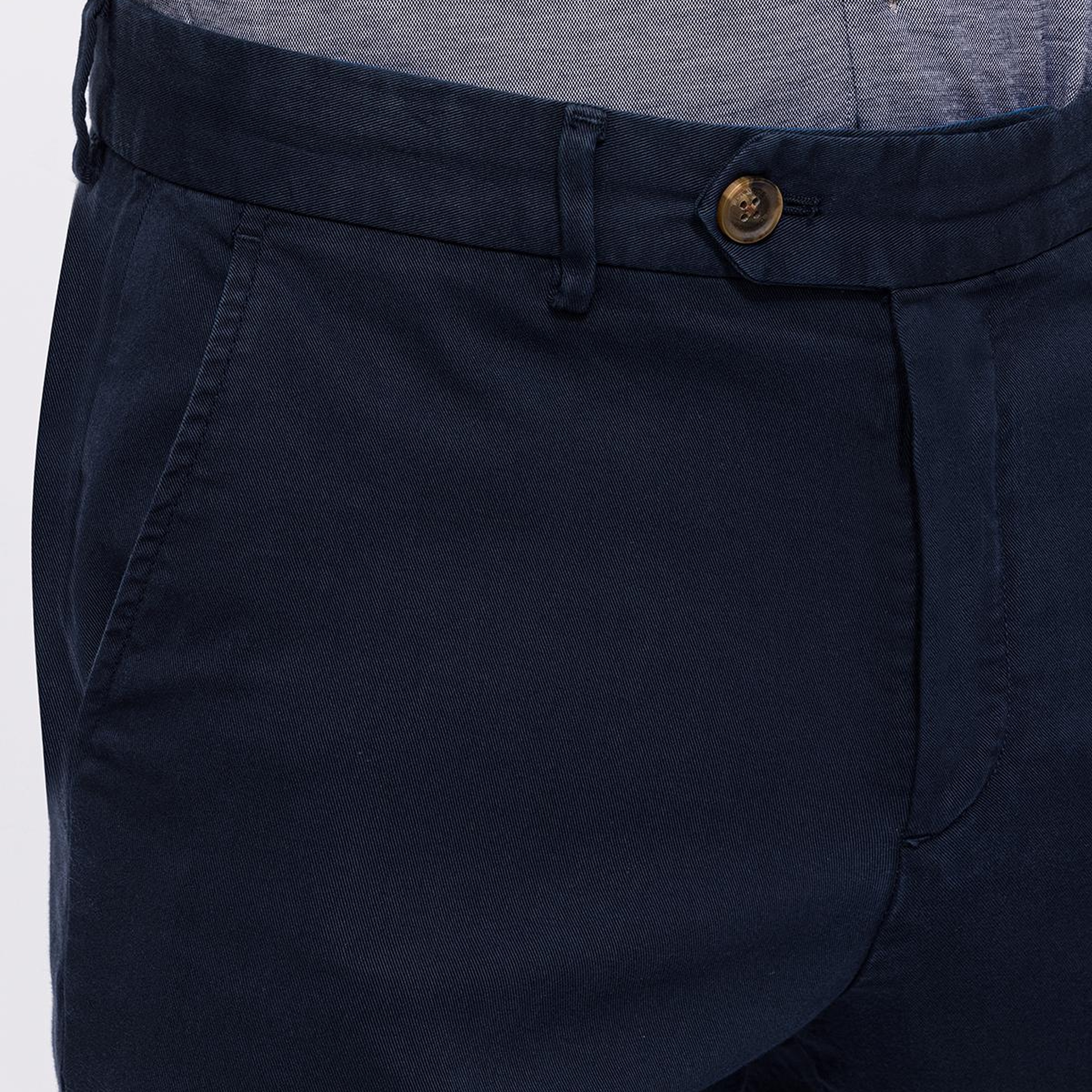 Erkek Lacivert Chino Pantolon