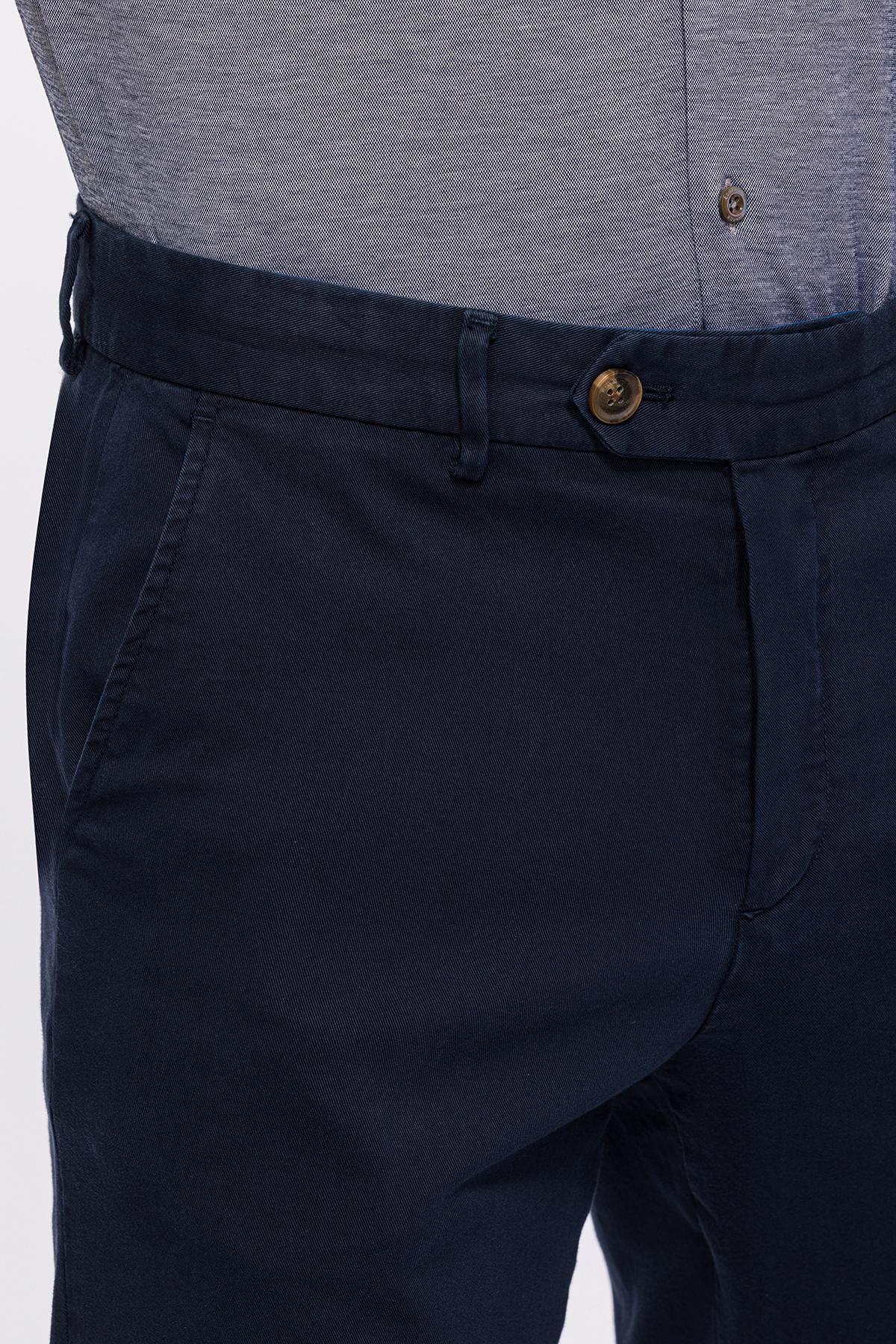 Erkek Lacivert Chino Pantolon