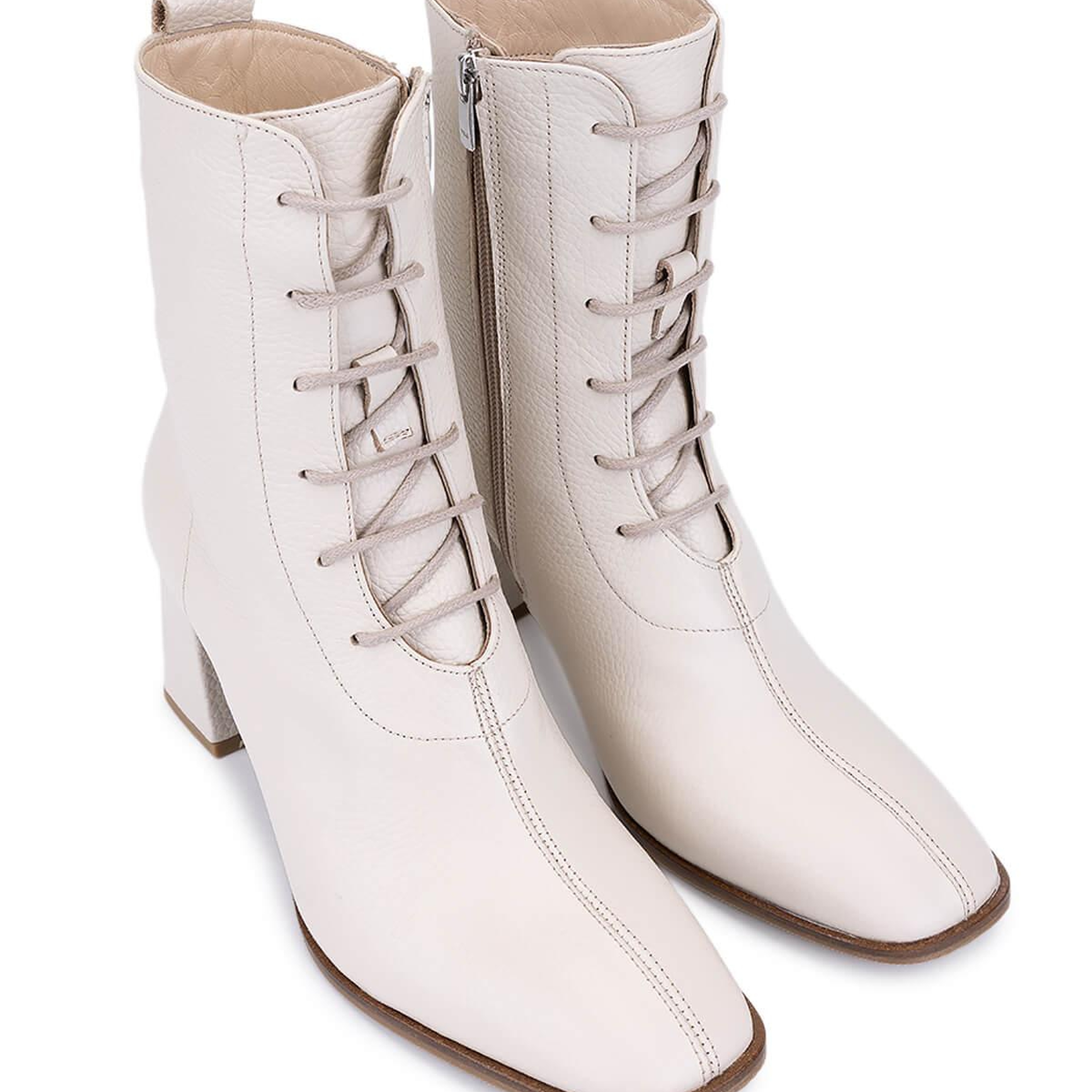 Tamer Tanca Kadın Hakiki Deri Bej Bot