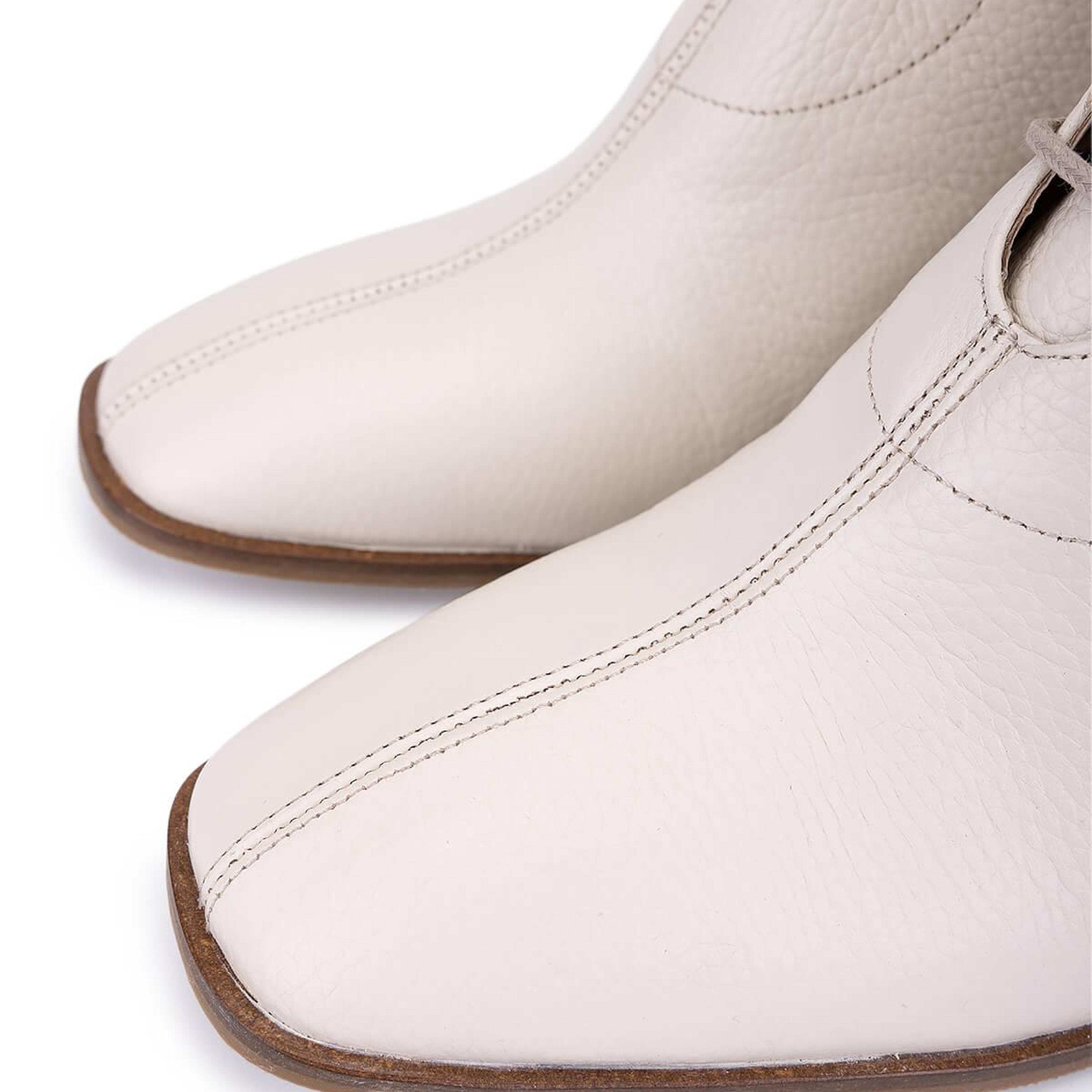 Tamer Tanca Kadın Hakiki Deri Bej Bot