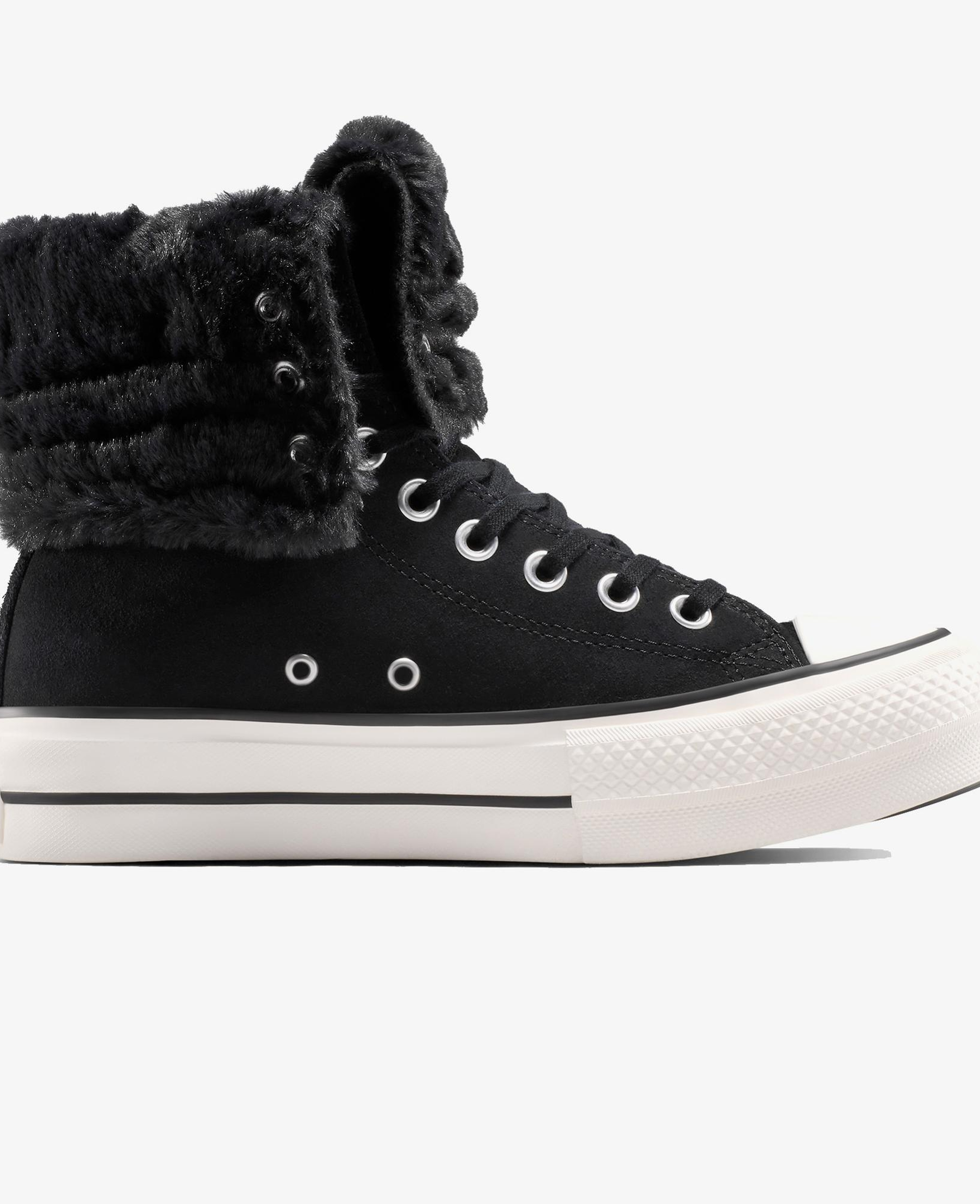 Converse Chuck Taylor All Star Fold Over Lift Kadın Siyah Sneaker
