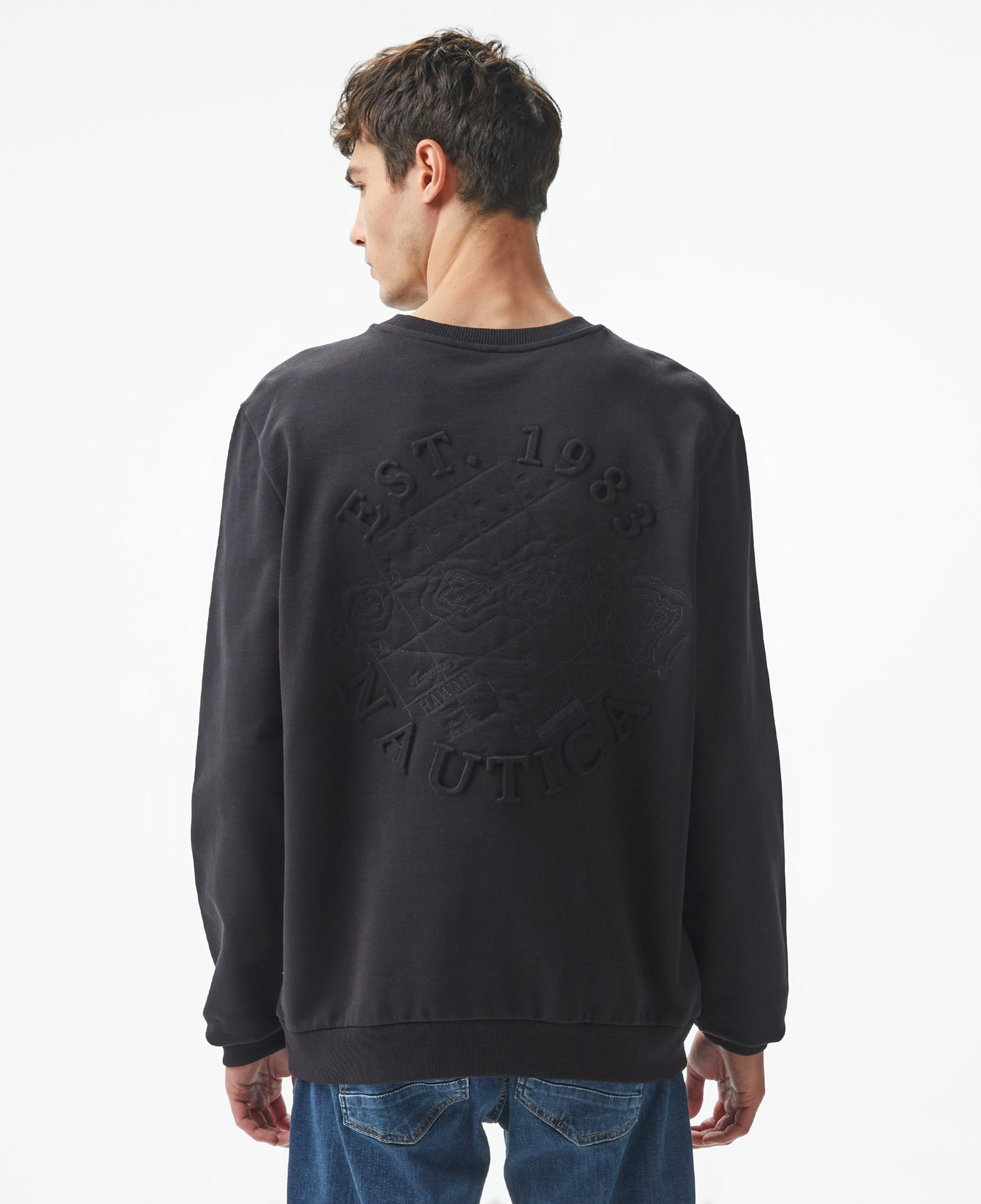 Nautica Erkek Siyah Regular Fit Sweatshirt