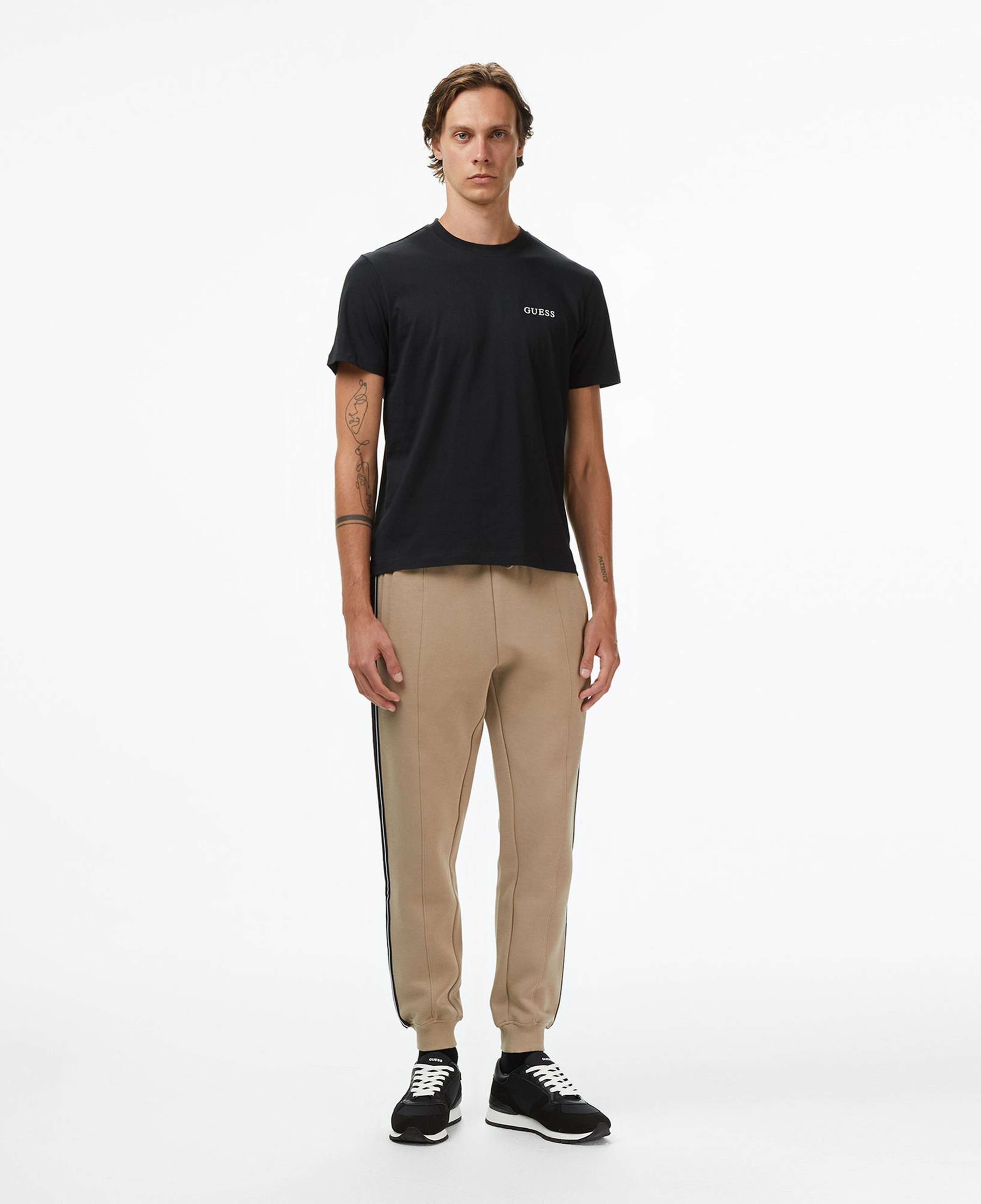 Guess Mickey Regular Fit Erkek Bej Eşofman Altı