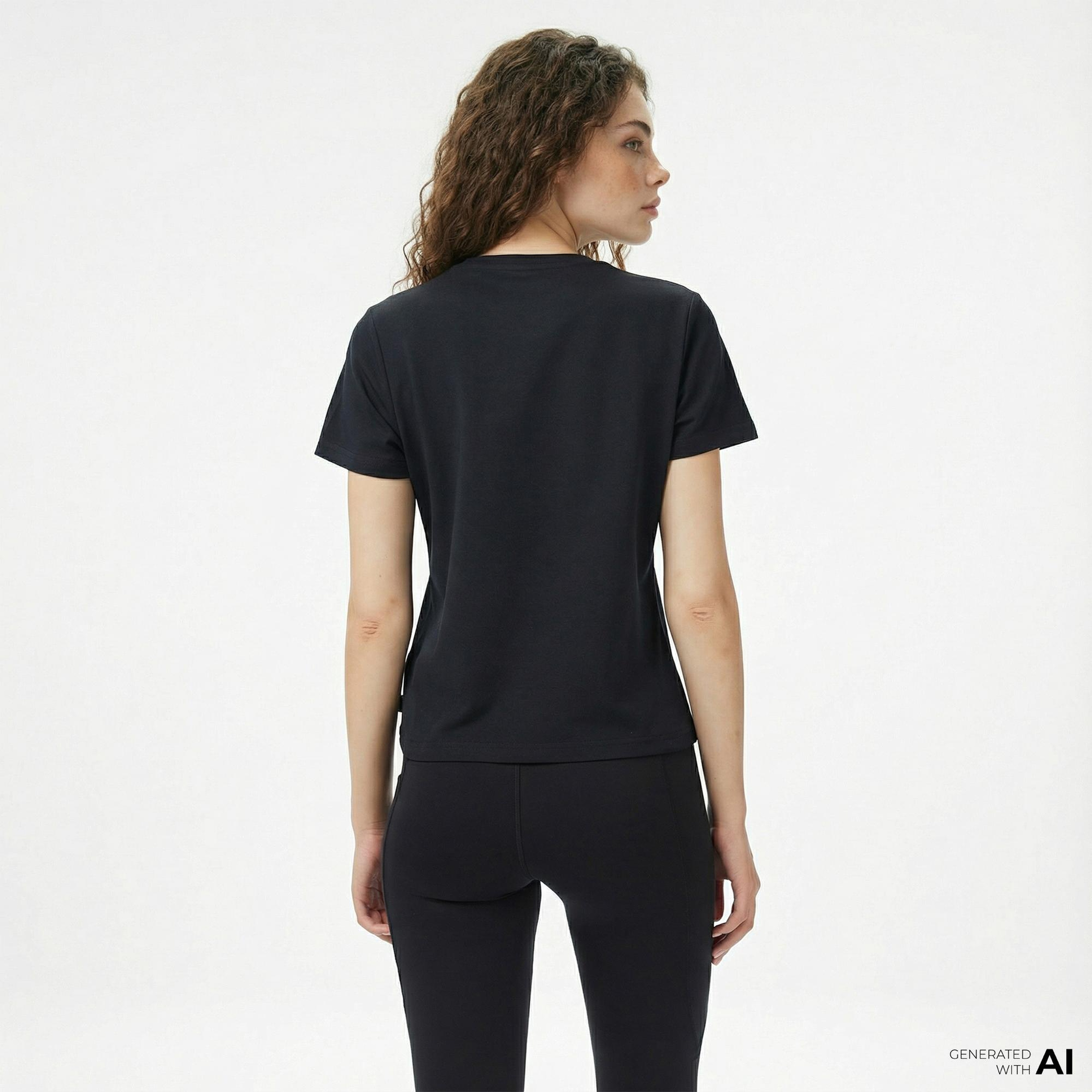 Converse Kadın Siyah T-Shirt