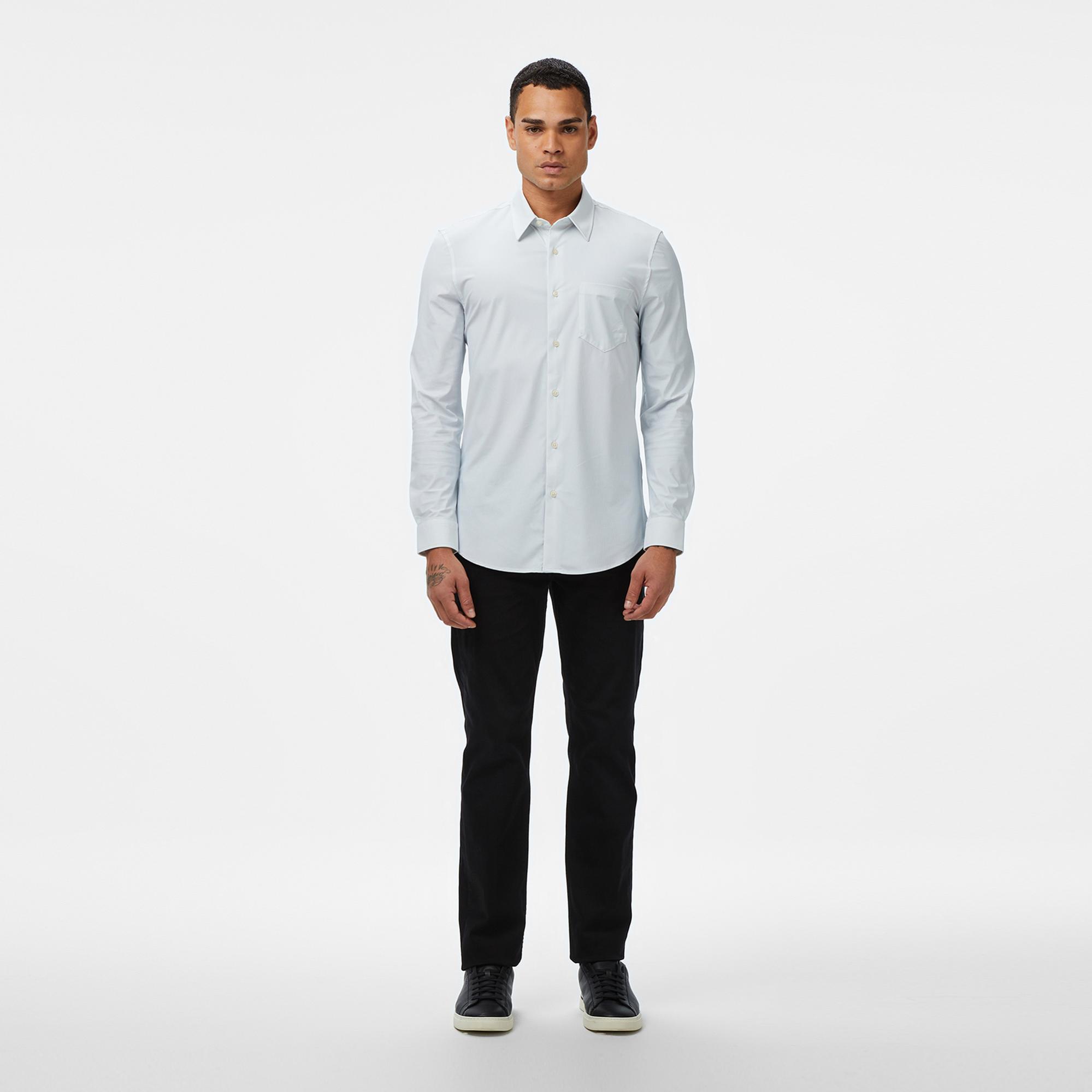 Guess Sunset Slim Fit Erkek Mavi Gömlek