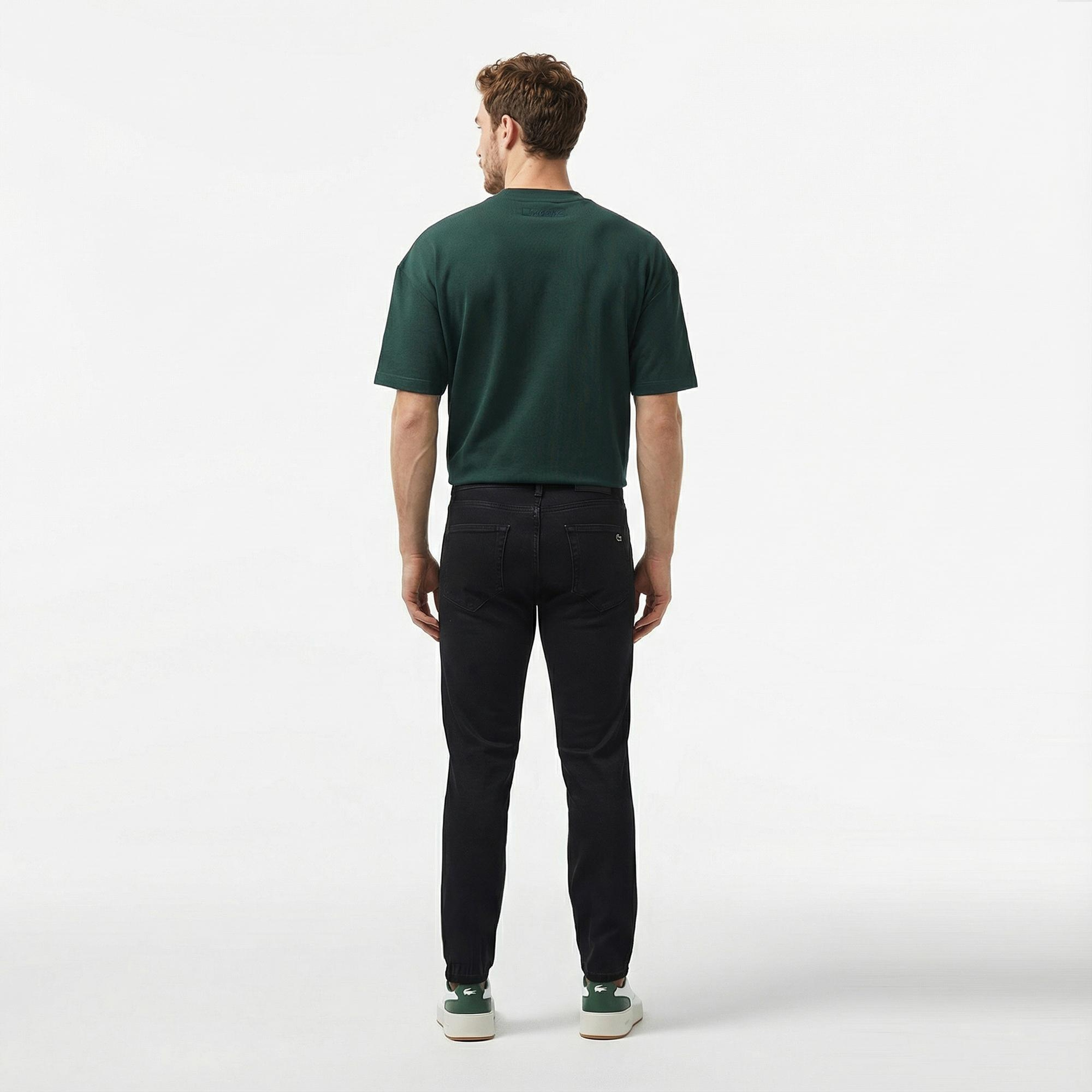 Erkek Slim Fit Siyah Jean Pantolon