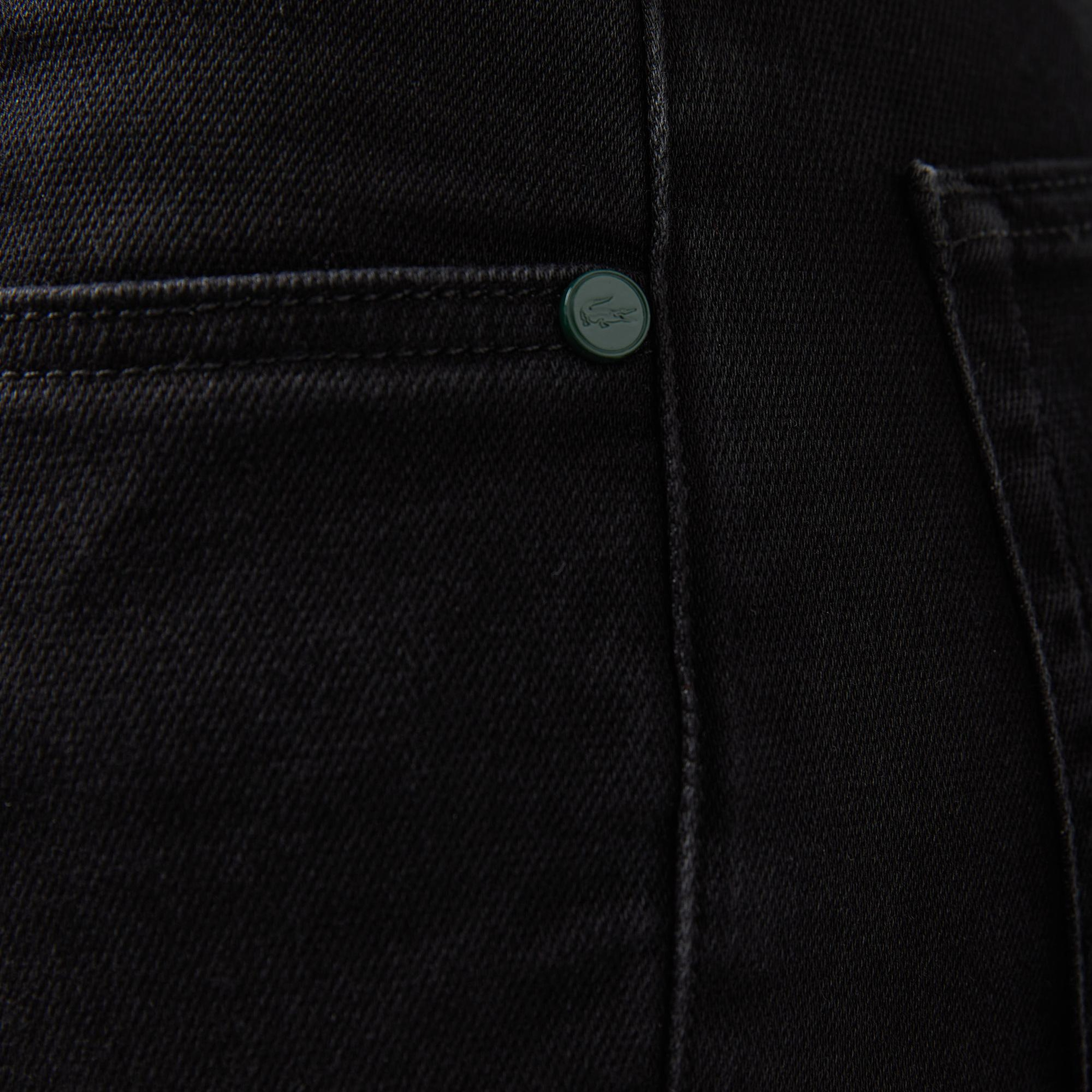 Erkek Slim Fit Siyah Jean Pantolon