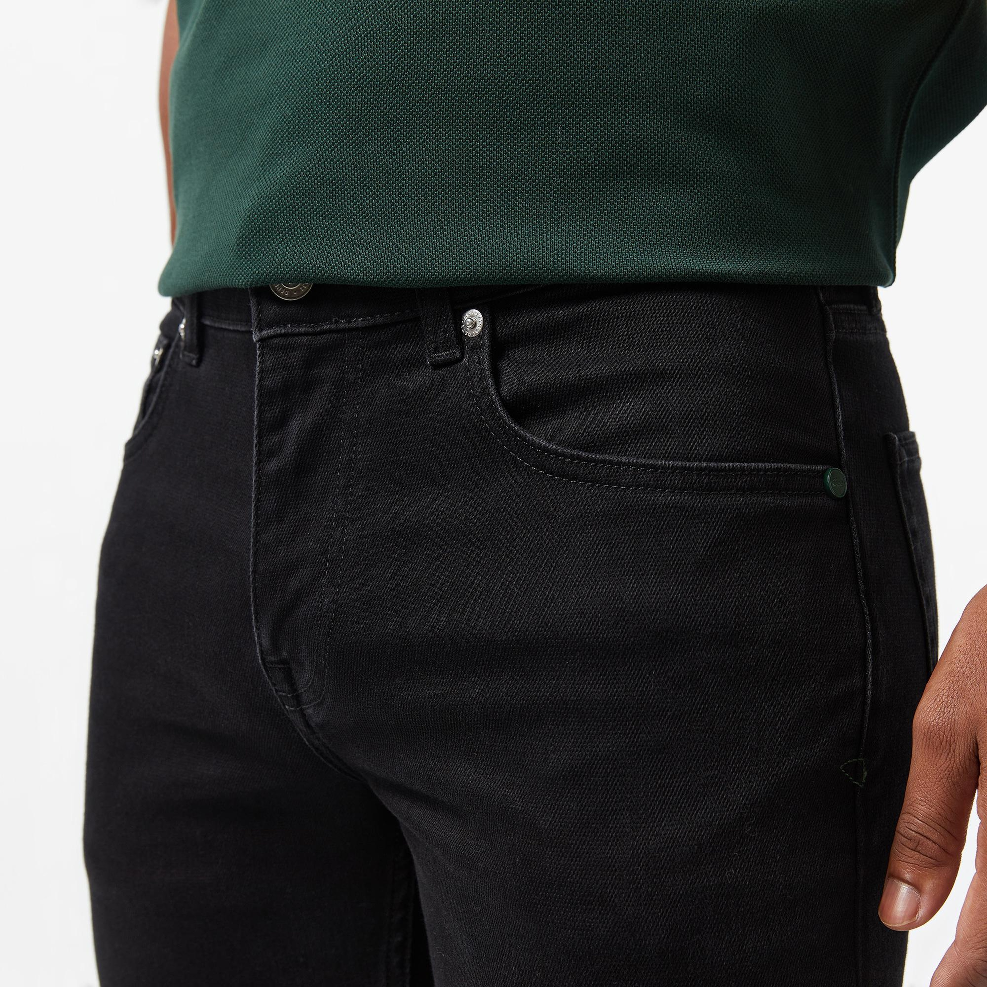 Erkek Slim Fit Siyah Jean Pantolon
