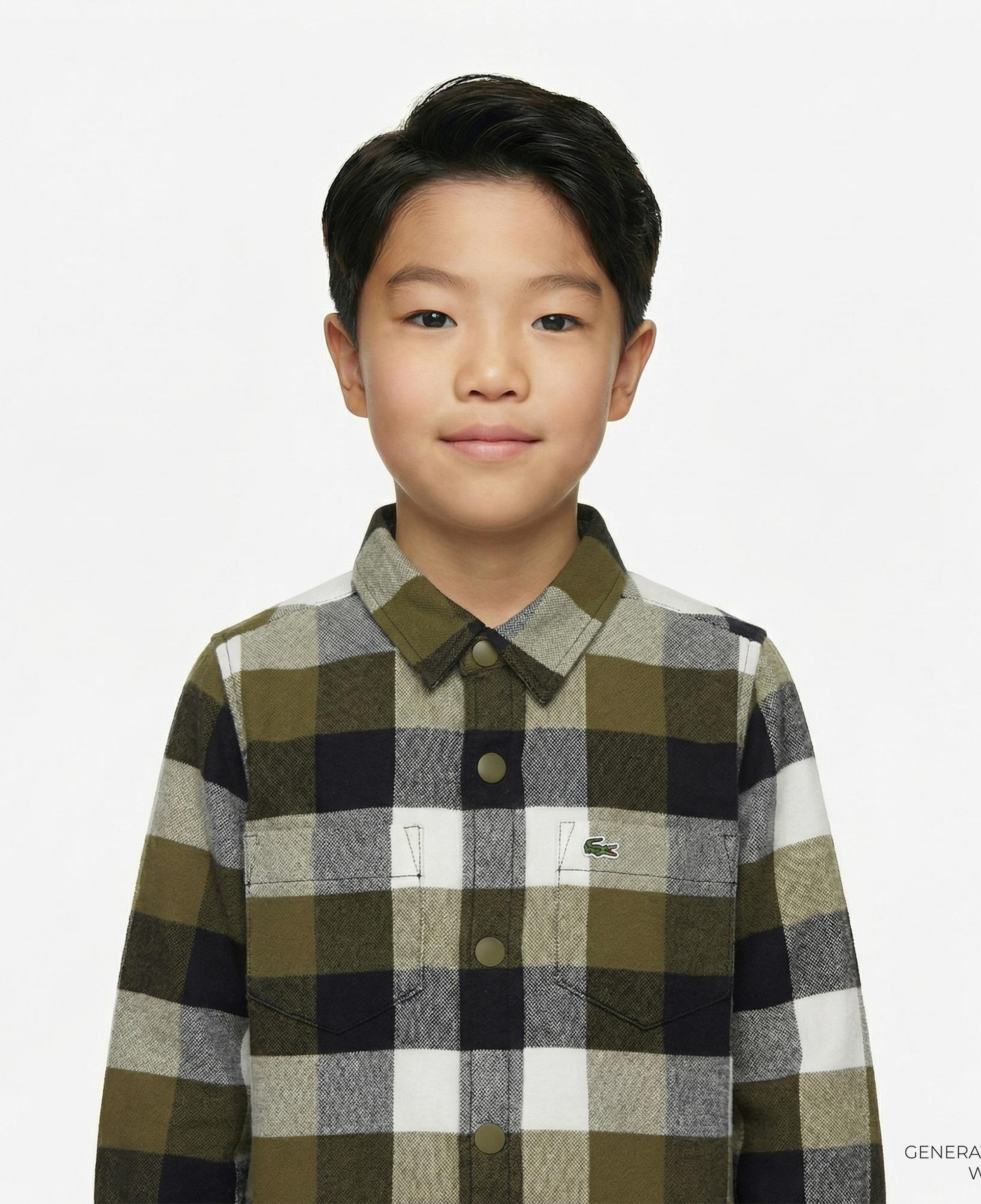 Lacoste Çocuk Haki Gömlek