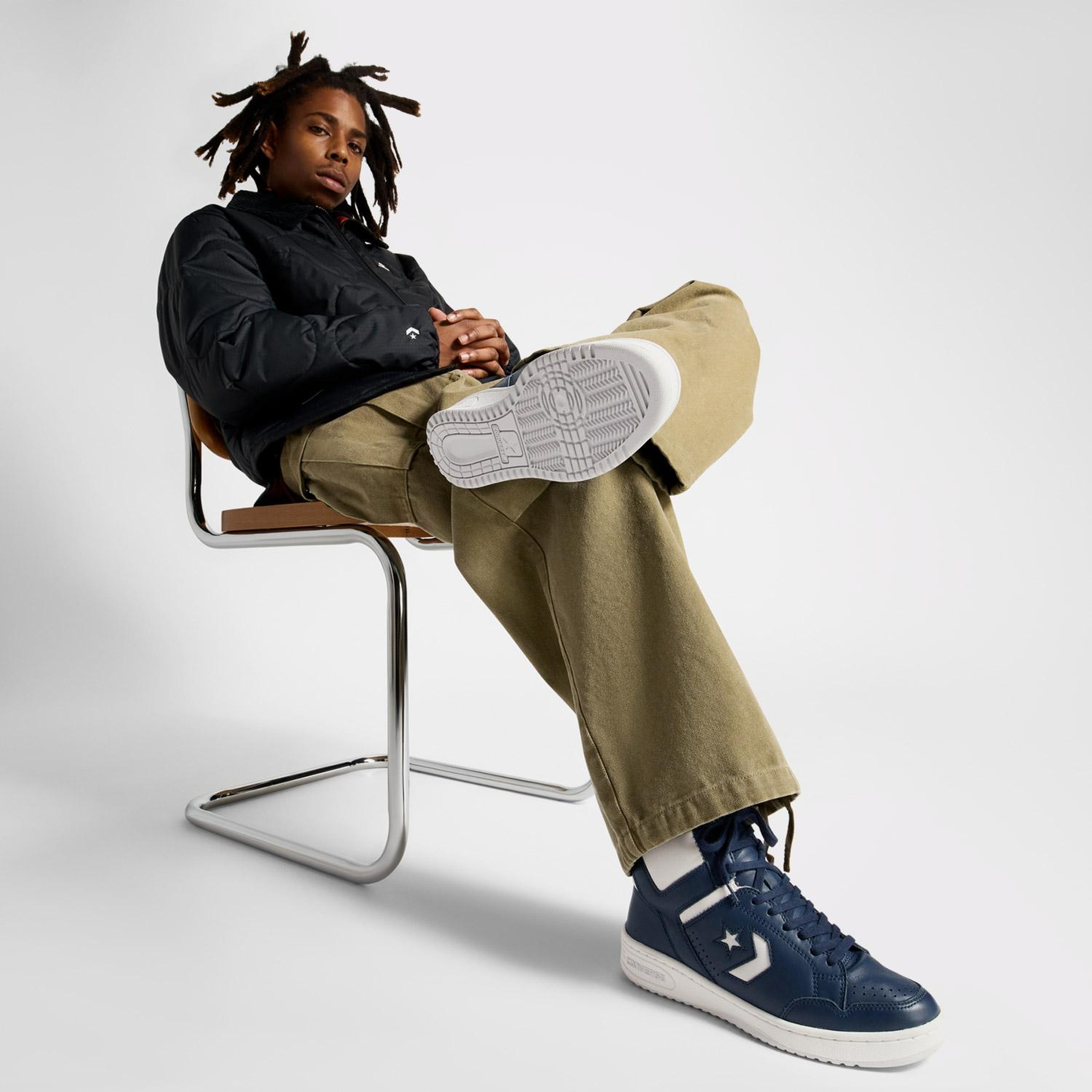 Converse Weapon Unisex Lacivert Deri Sneaker