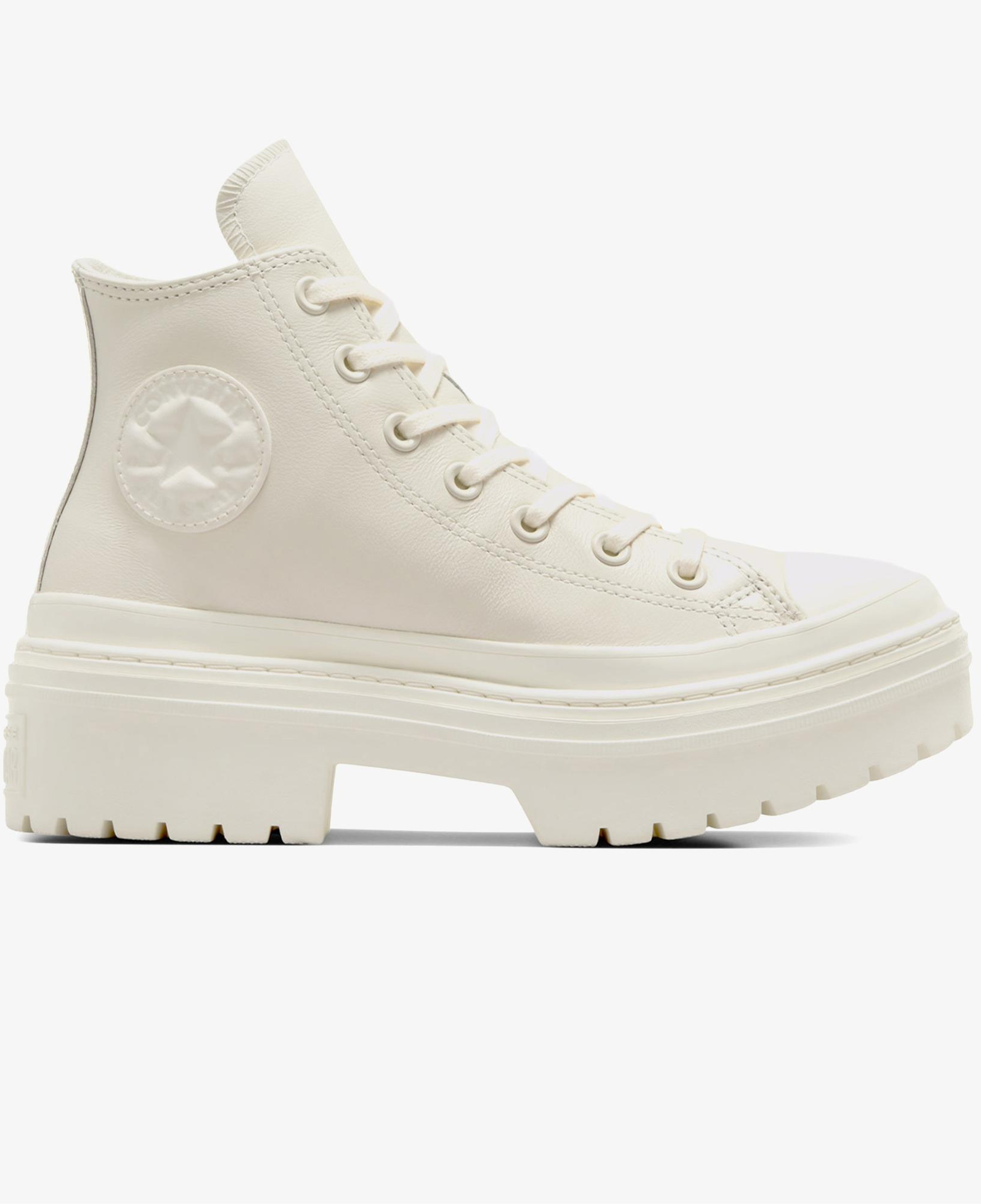 Converse Chuck Taylor All Star Lugged Heel Kadın Bej Deri Platform Bot