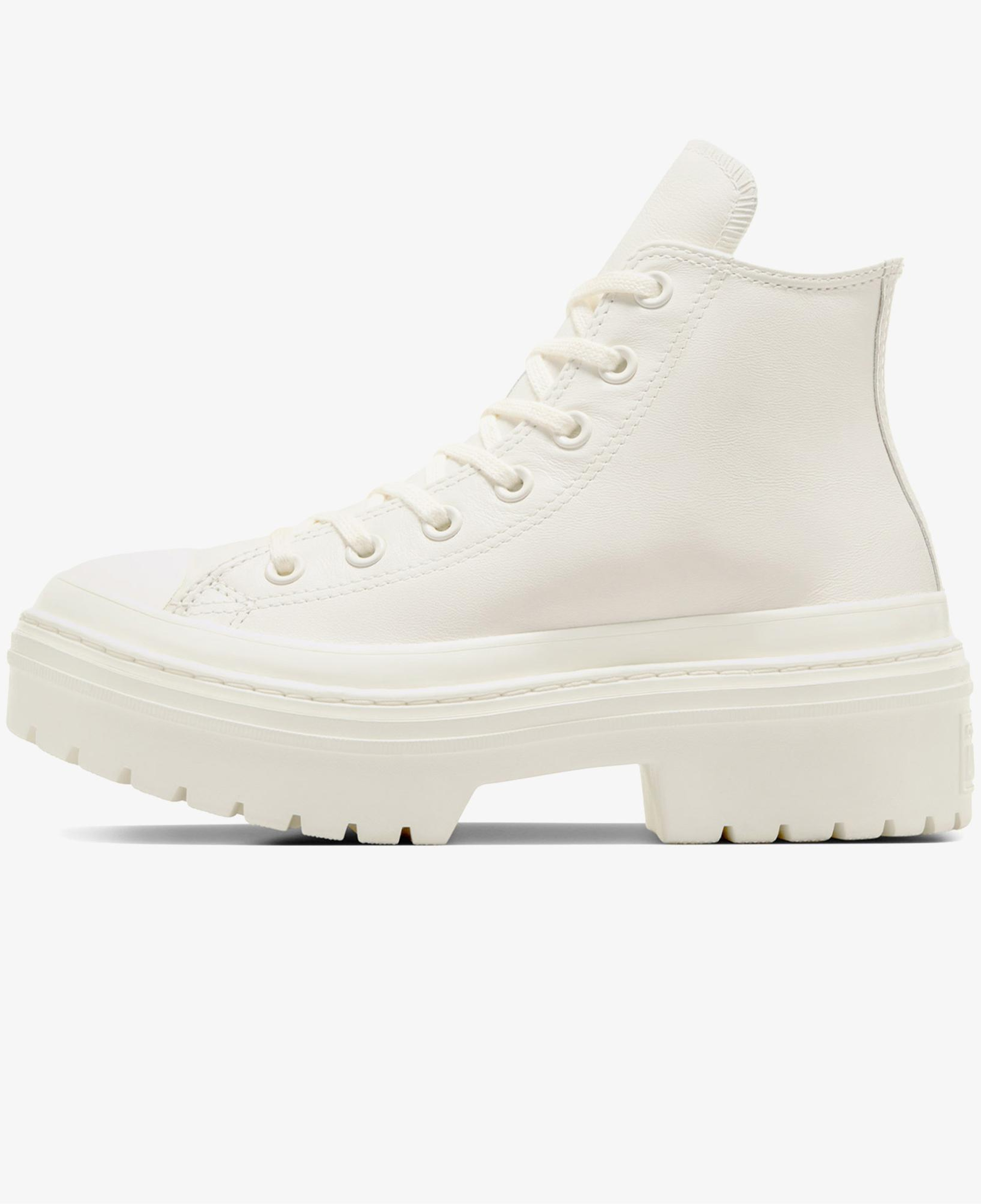 Converse Chuck Taylor All Star Lugged Heel Kadın Bej Deri Platform Bot