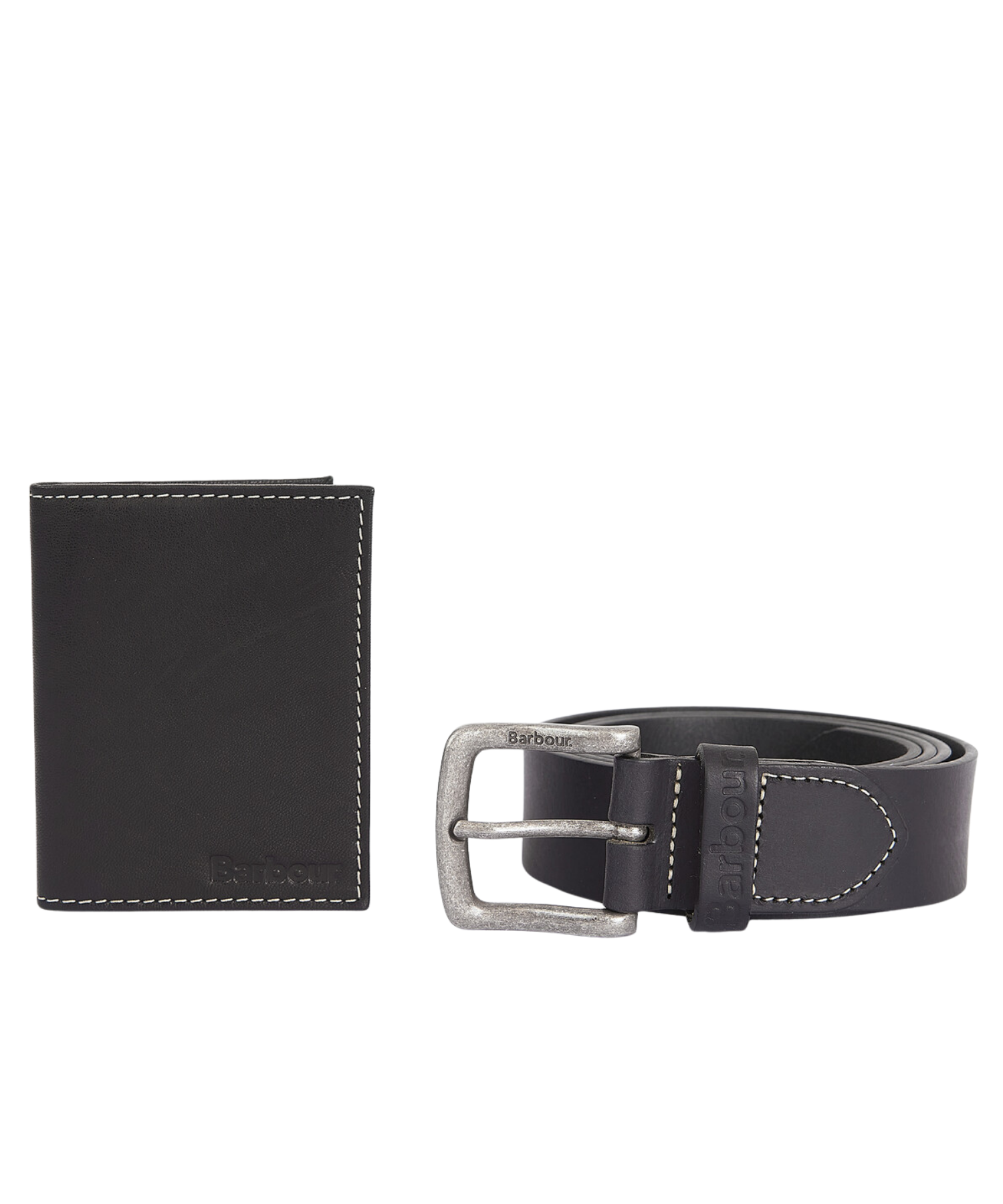 Barbour Billfold Deri Kemer & Cüzdan Hediye Seti